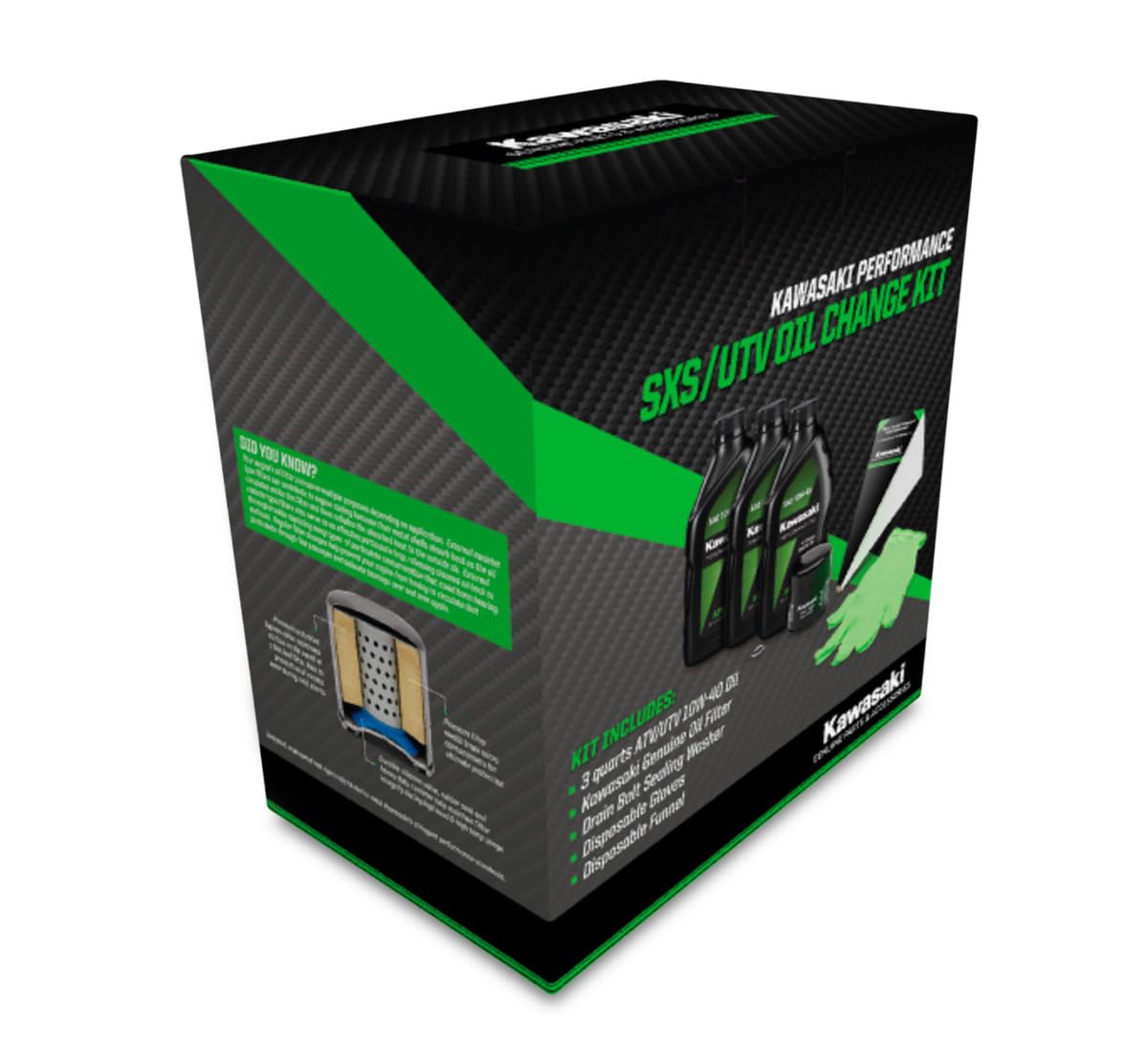 15-20 Kawasaki Mule Pro Fx Fxr Fxt - Semi-Synthetic Oil Change Kit - 99969-3836