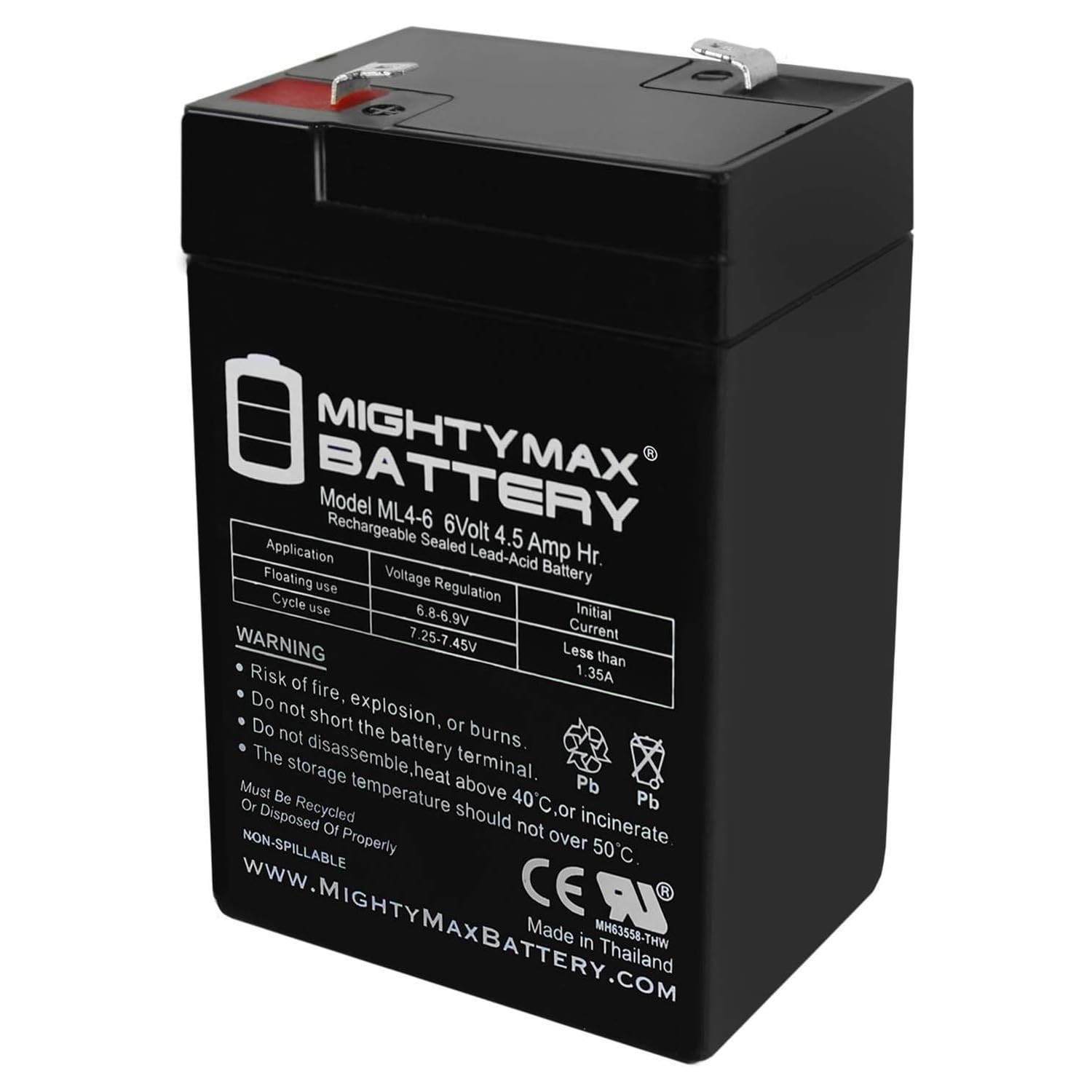 Mighty Max Battery 6V 4.5AH Battery for Best Choice Kids Ride On Motorcycle Model SKY1785