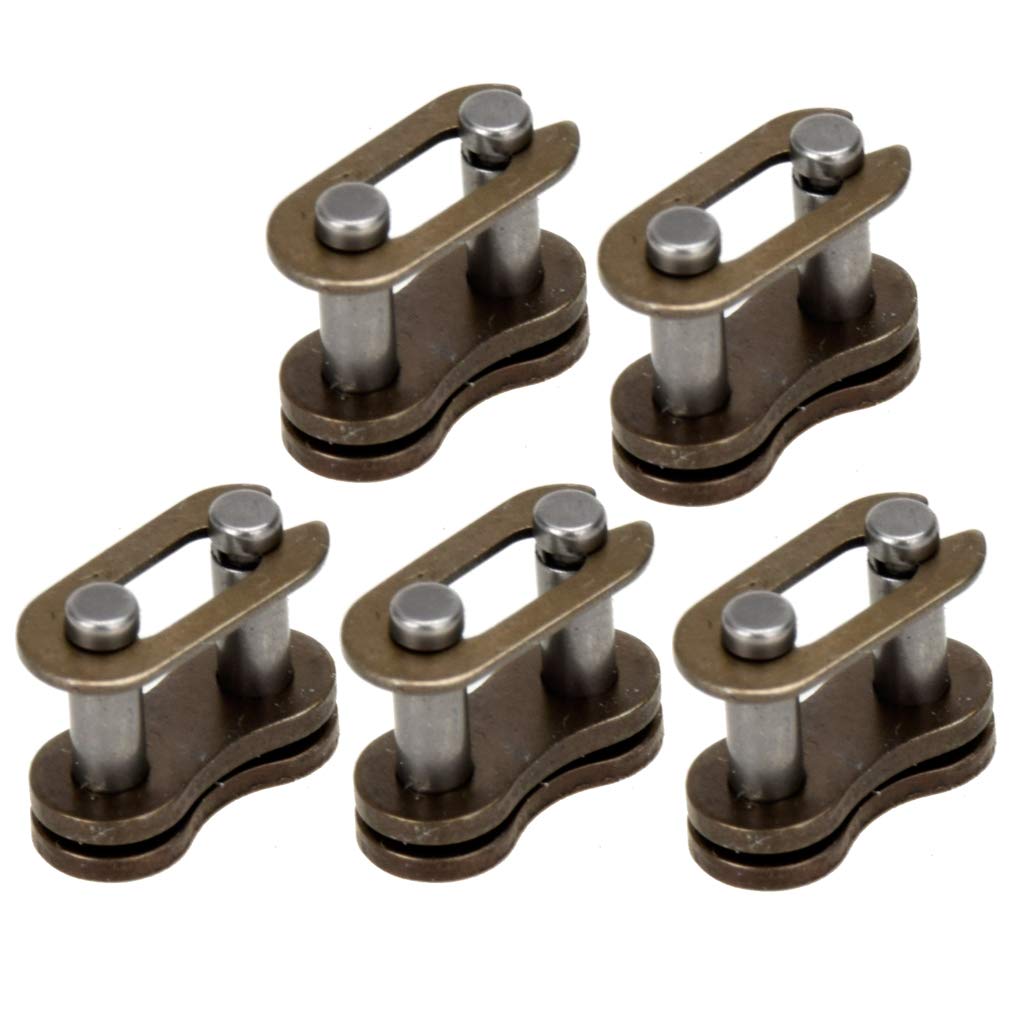 Hiaors 25H Chain Spare Master Link For 2 Stroke 33Cc 43Cc 47Cc 49Cc Gas E Scooter Mini Moto Kids Atv Quad 4 Wheeler Dirt Pocket Bike 5Pcs