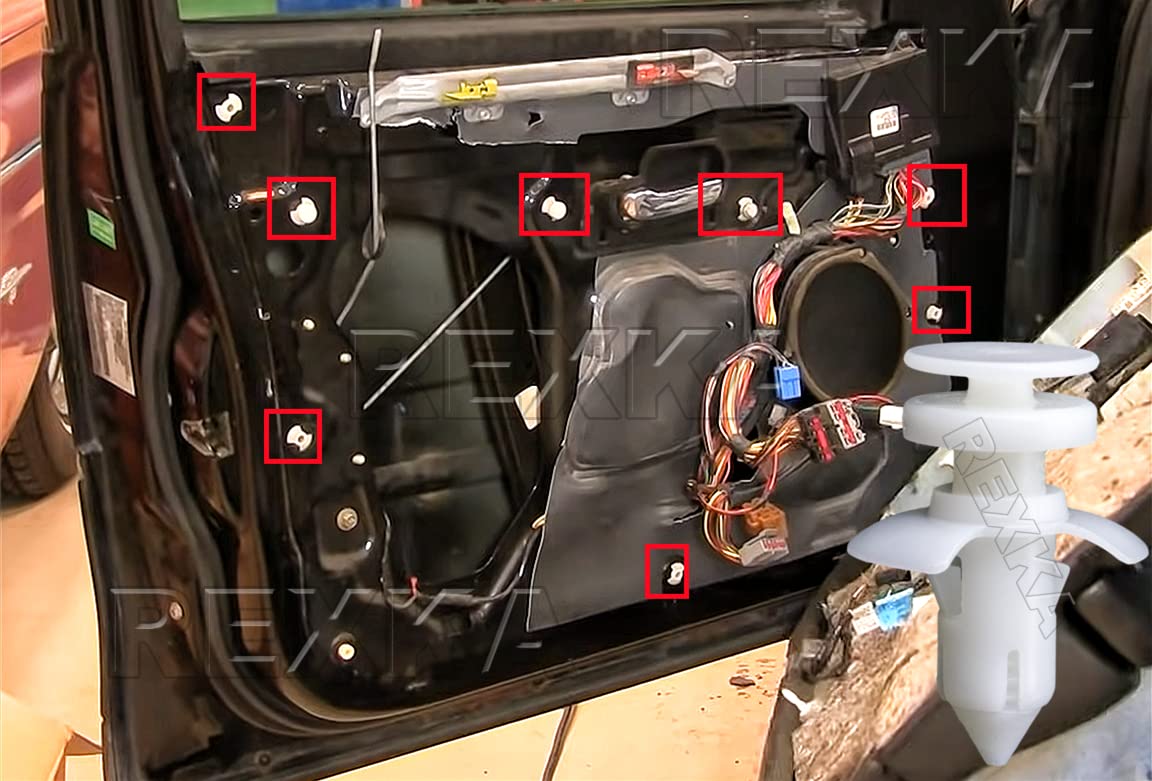 Rexka 20Pcs Door Lower Trim Panel Clips For Ford W704958-S300 Excursion Lincoln Town Car