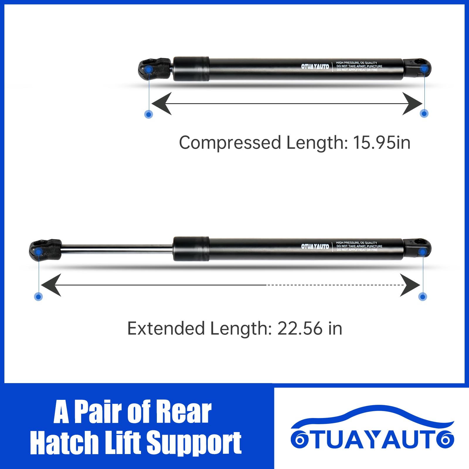 Replacement For Toyota 4Runner 2010-2023 Rear Tailgate Lift Supports Shock Struts Gas Spring Otuayauto Premium Trunk Struts Prop