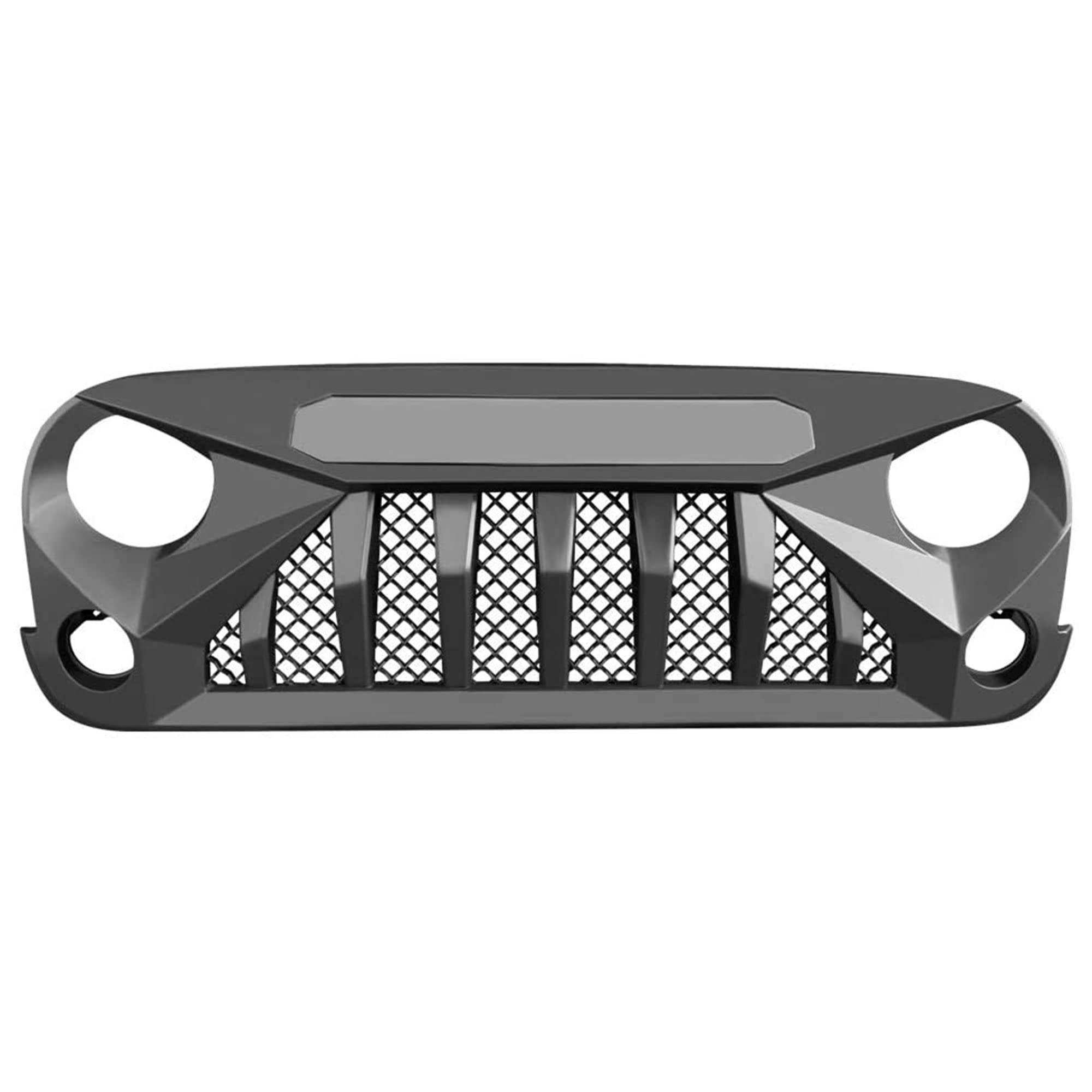 American Modified Gladiator Vader Easy Installation Front Grille Cover Compatible With Jeep Wrangler 2007 To 2018, Jk/Jku, Rubic