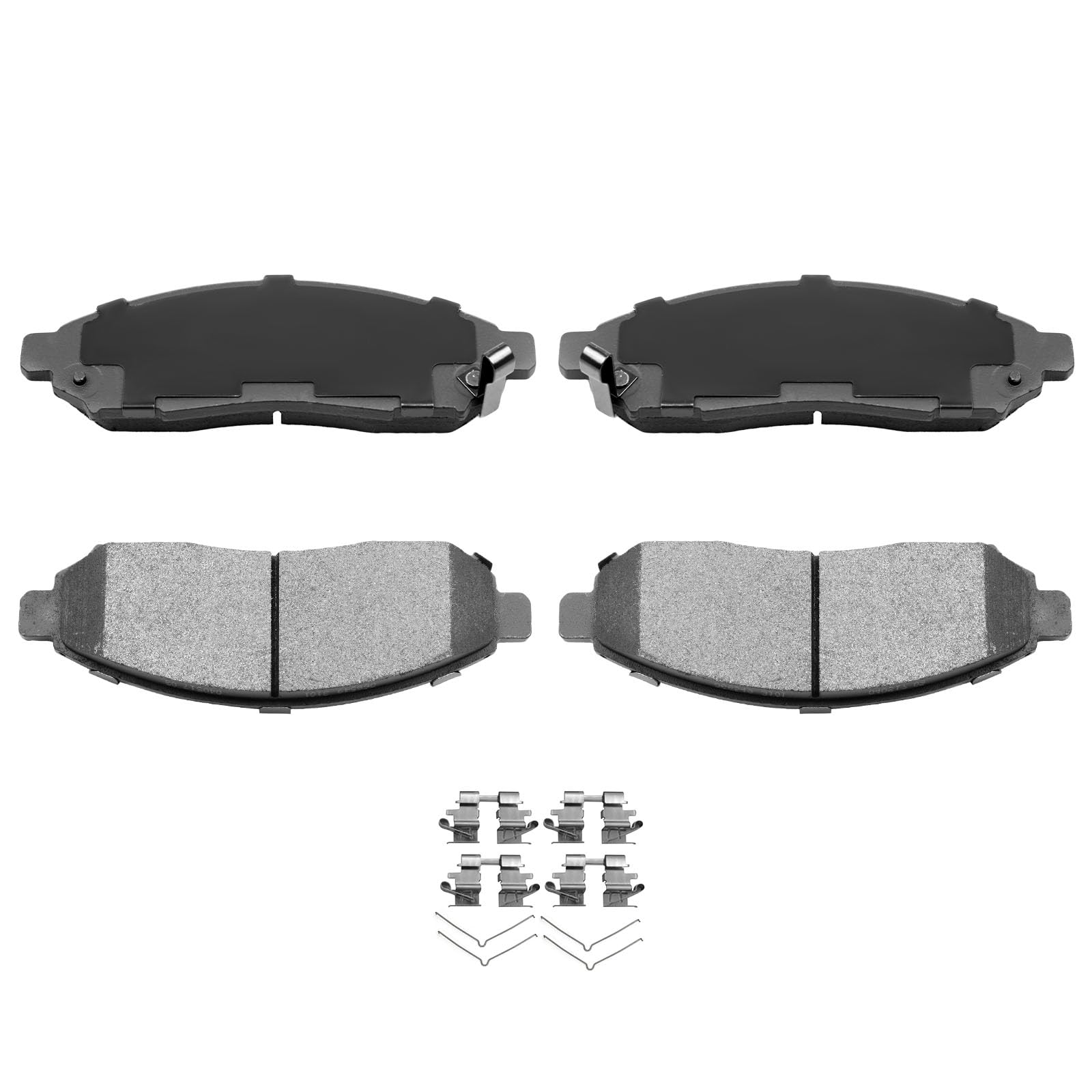Automuto 4Pcs Front Semi-Metallic Disc Brake Pads Set D1094 For Nissan Frontier 2005-2019, Pathfinder 2005-2012, Xterra 2005-201