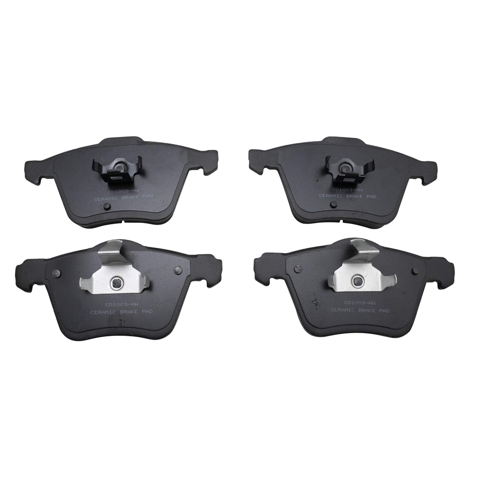 TRQ Front Brake Pads Ceramic Compatible with 2003-2009 Volvo XC90