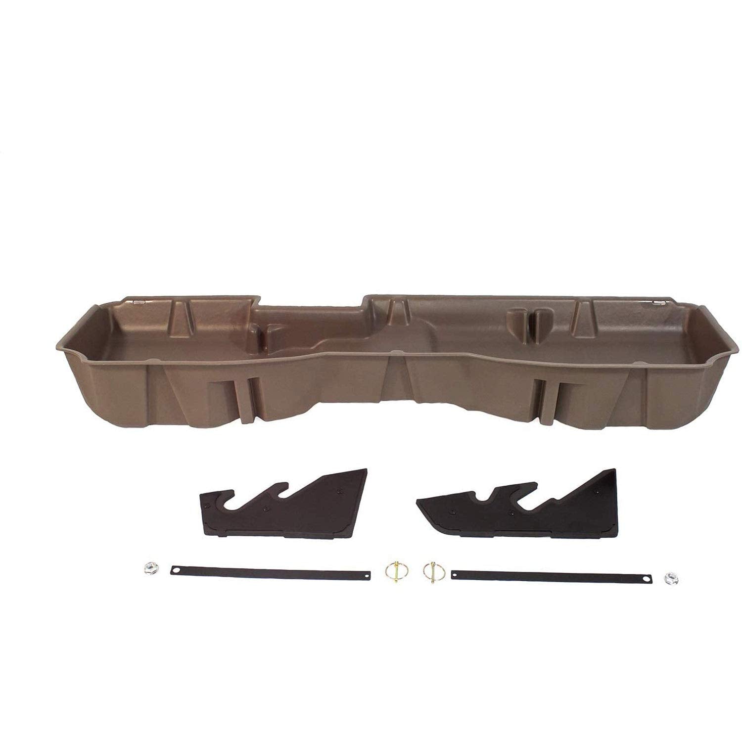 Du-Ha Under Seat Storage Fits 14-18 Chevy Silverado/Gmc Sierra Light Duty Crew Cab & 15-19 Heavy Duty Crew Cab | Tan Heavy-Duty