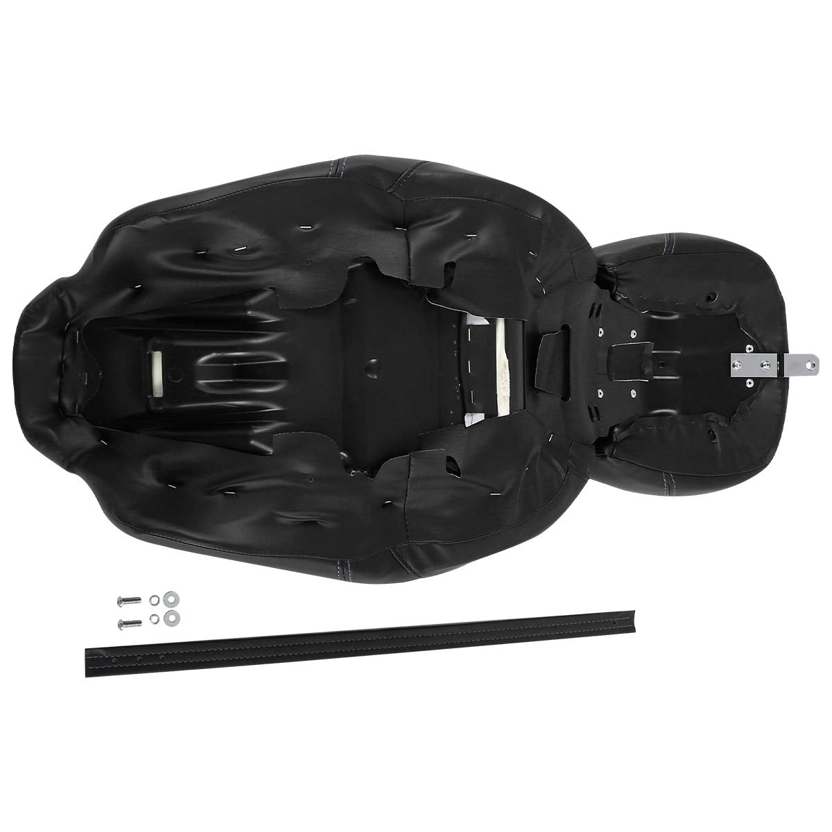 Low-Profile Rider Driver Passenger Pillion Seat Set Fit For Harley Touring Road King Flhr Street Glide Road Glide Street Glide;