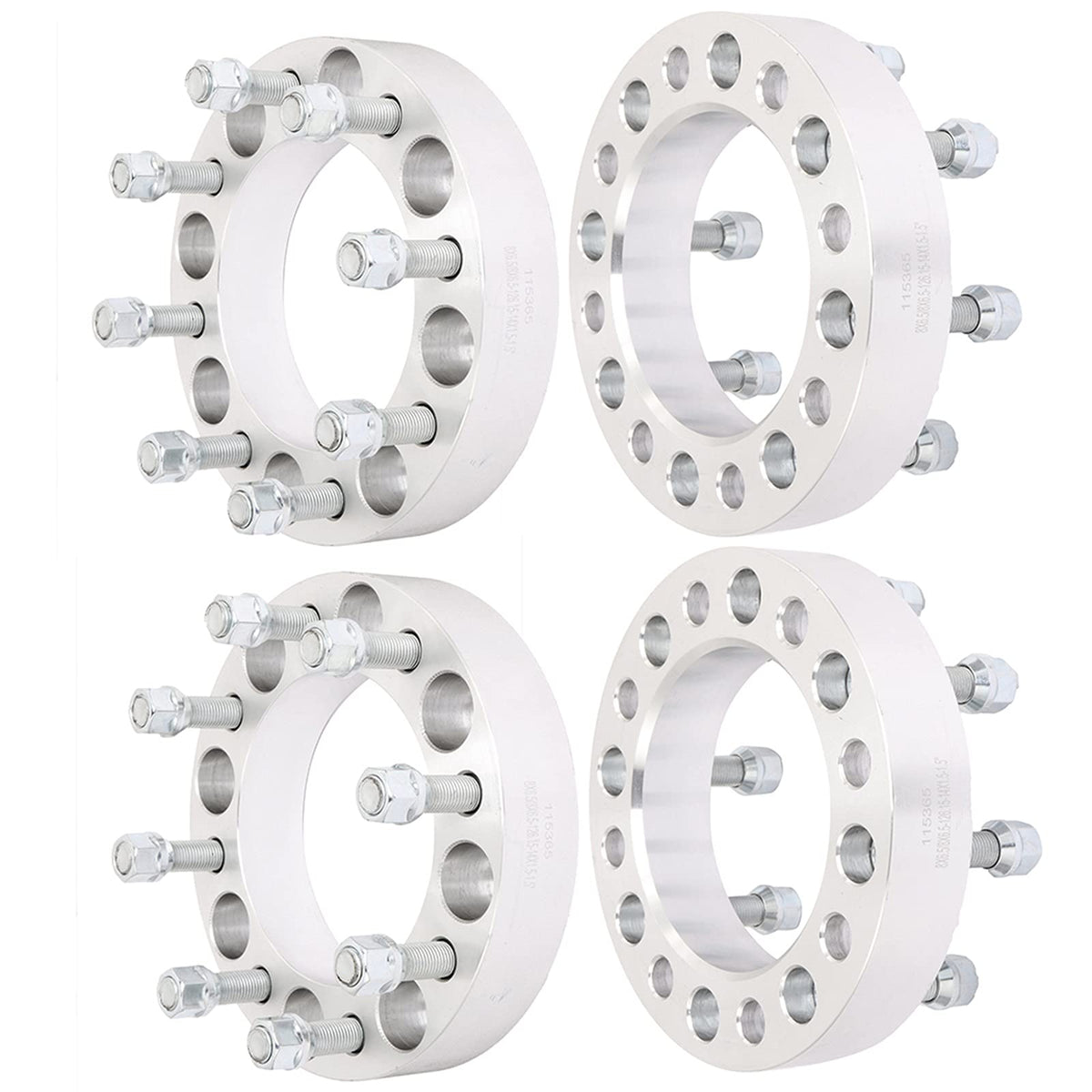 Eccpp 4Pcs 8 Lug 1.5'' 8X6.5 To 8X6.5 Wheel Spacers 8X165.1Mm To 8X165.1Mm 126.15Mm Cb Fit For Silverado 1500 Wheel Spacers For 