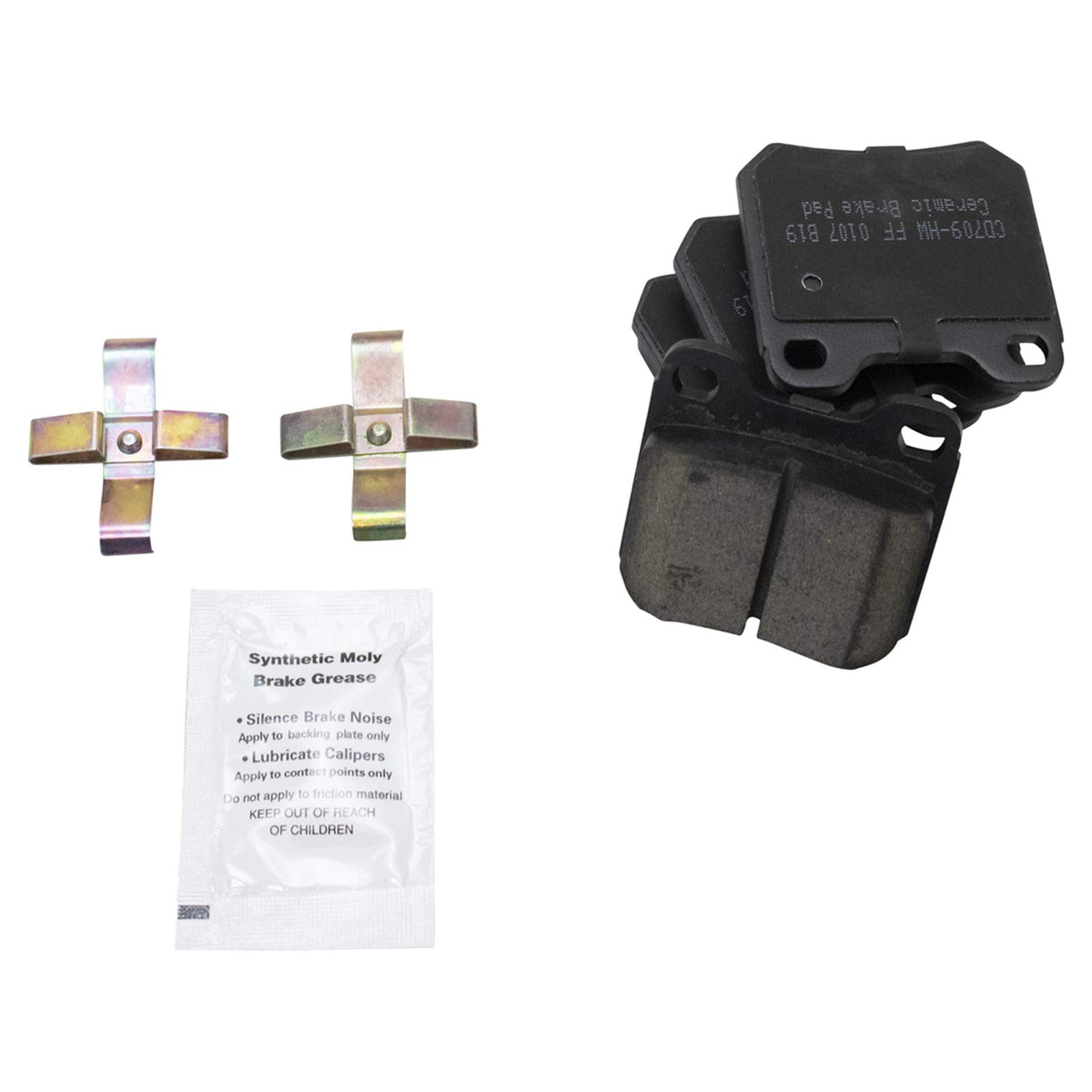 TRQ Rear Brake Pads Ceramic Compatible with 1997-2001 Cadillac Catera 1999-2003 Saab 9-3 1997-1998 900 2001-2002 Saturn L100 200