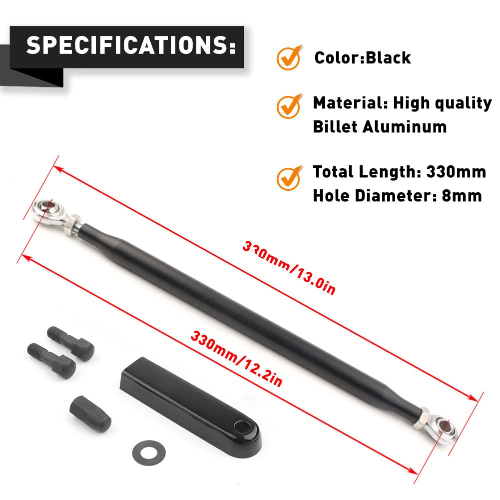 Newsmarts CNC Gear Shift Linkage Shifter Replacement for Harley Davidson Road Street Dyna Softail Touring Electra Glide Road Kin