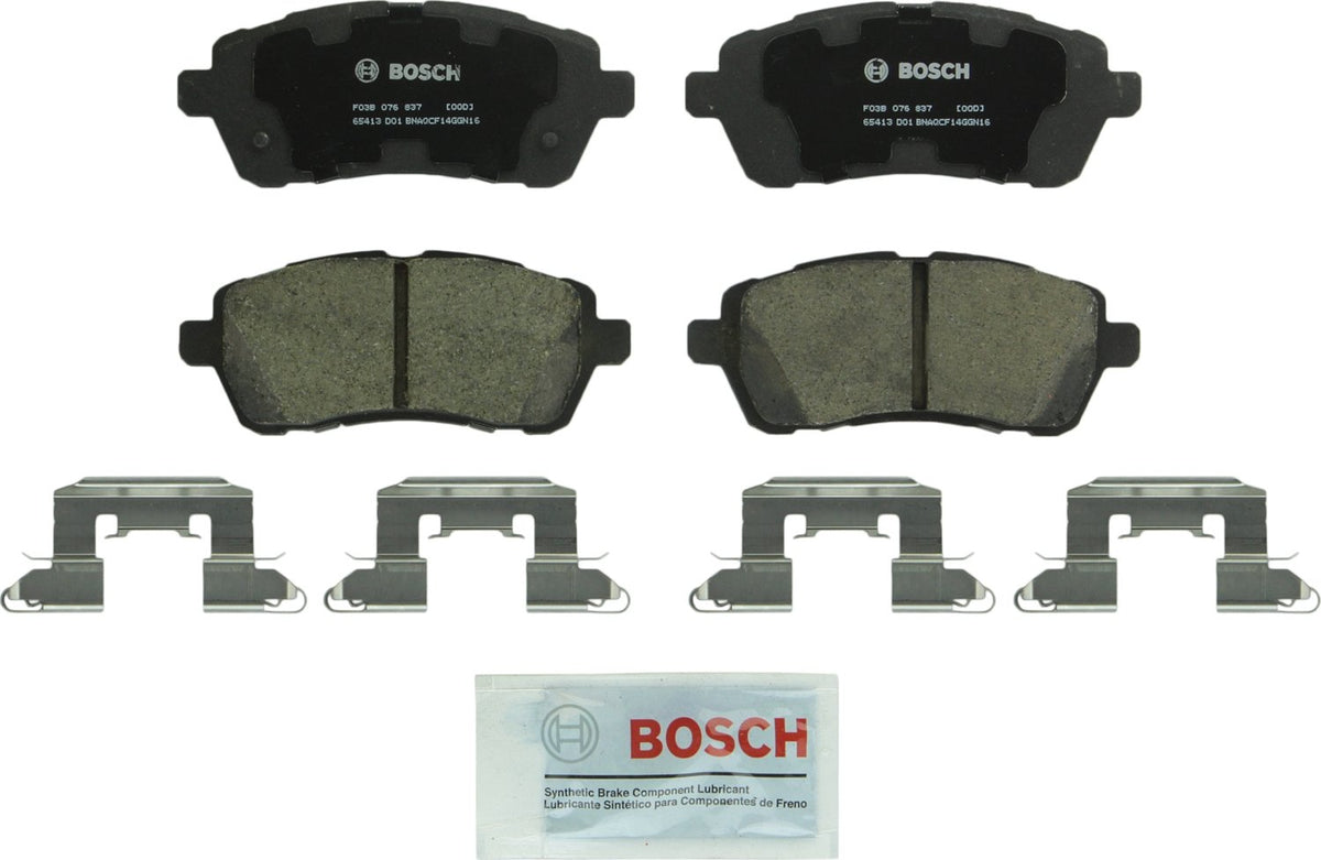 BOSCH BC1454A QuietCast Premium Ceramic Disc Brake Pad Set - Compatible with Select Mazda 2; FRONT