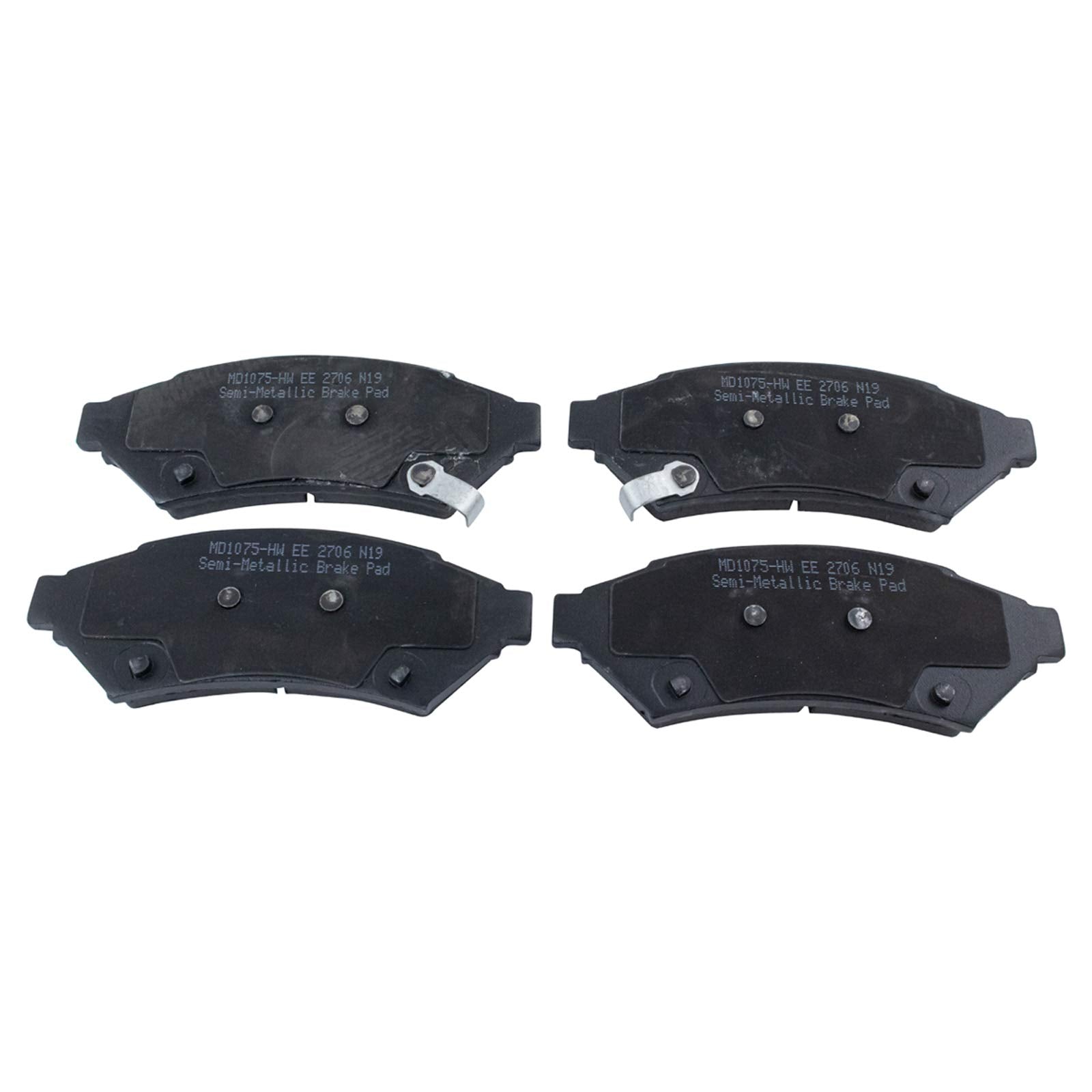 Trq Front Brake Pad & Rotor Kit Brake Pads Brake Rotor Semi-Metallic Compatible With 2006-2007 Buick Terraza 2006-2008 Chevrolet