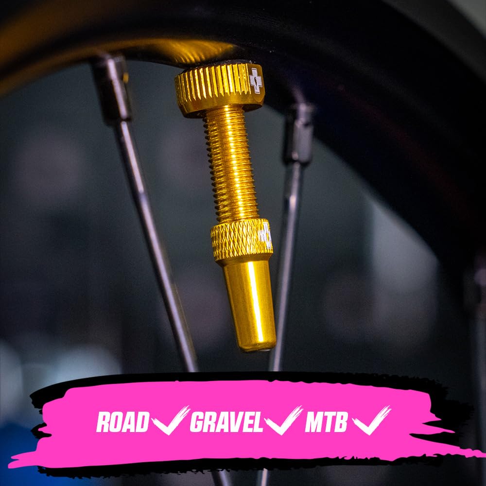 Muc-Off Tubeless Valves/60Mm/Gold V2