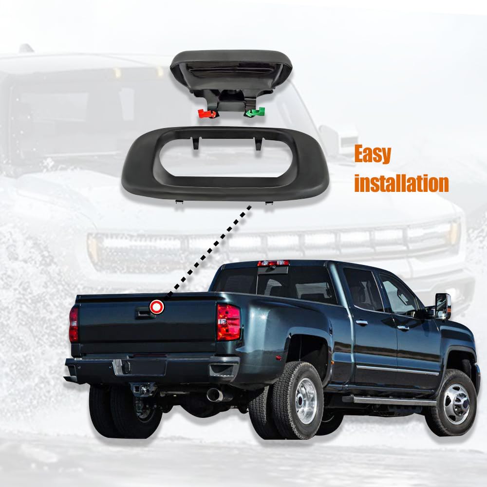 Lecctso 10Pcs Tailgate Handle Rod Clip, Auto Tailgate Accessories Left And Right Handle Rod Door Lock Clip Replacement Oem88981030 88981031, Car Accessories Tail Door Handle Lever Clamp Fit For Chevy