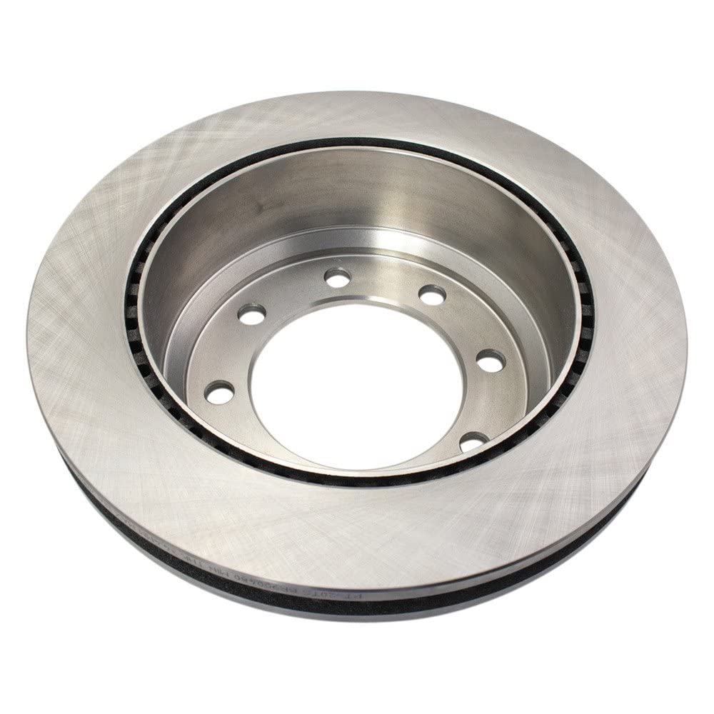 Trq Rear Brake Rotors Set Vented Compatible With 2008-2014 Ford E-150 E-250 2008-2022 E-350 Super Duty