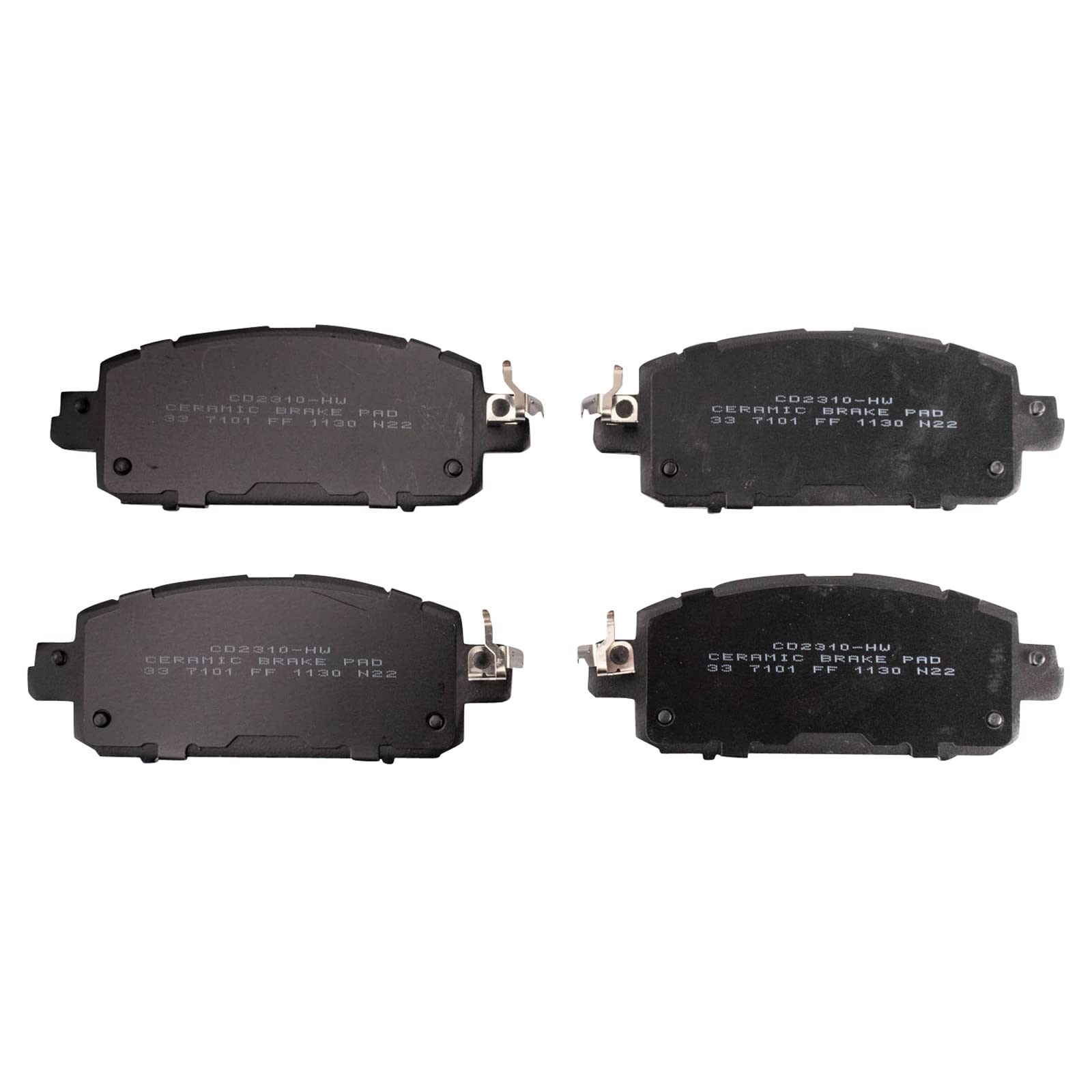 TRQ Front Brake Pads Ceramic Compatible with 2021 Nissan Kicks 2020-2022 Sentra