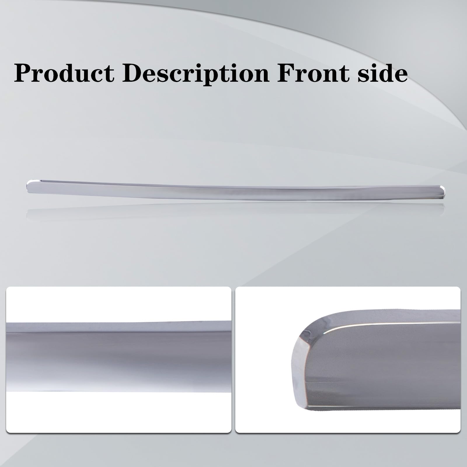 Carpartsdepot Hood Panel Molding Chrome Trim Compatible For 2006-2010 Ford Explorer Fo1235105 6L2Z16856Aa