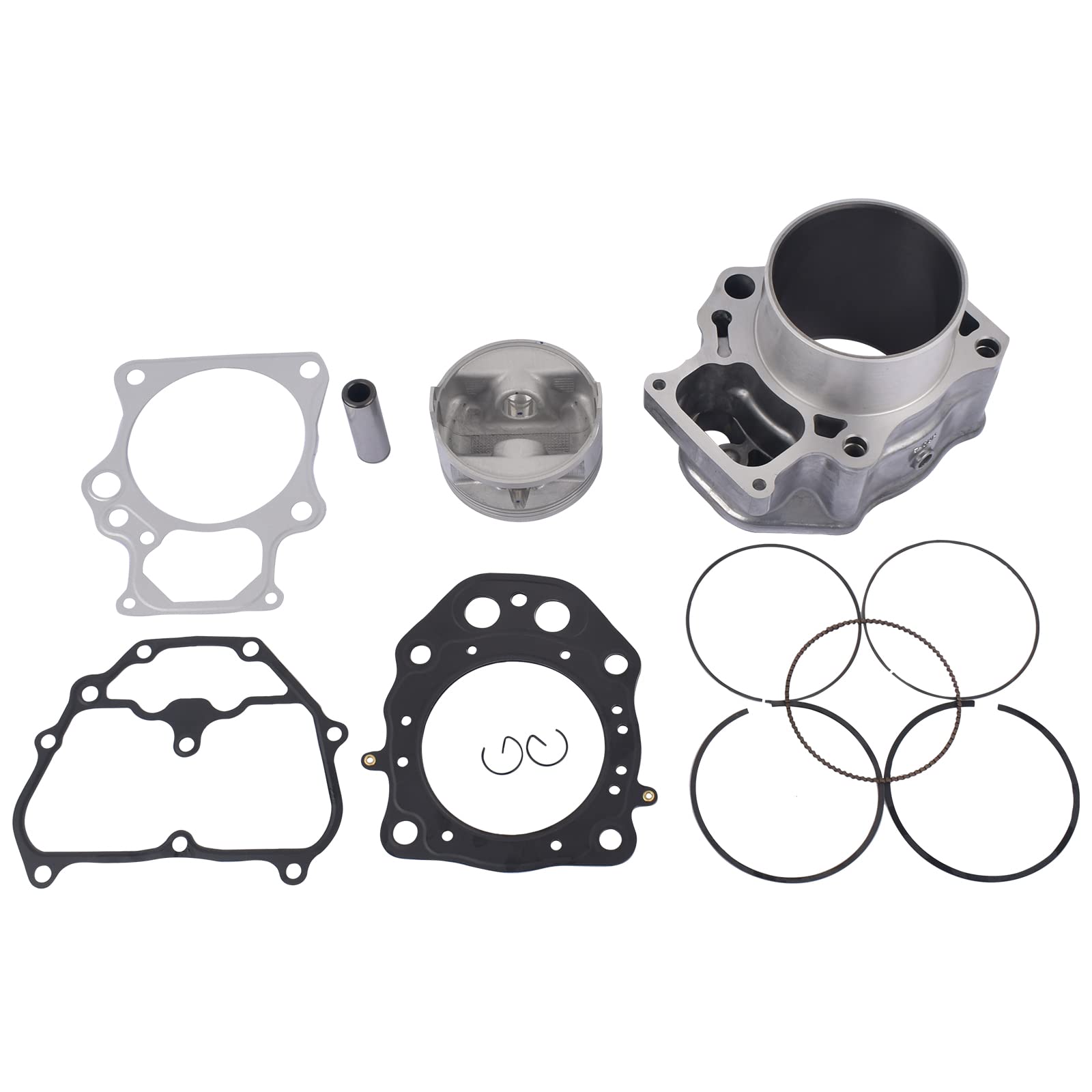 Lamerto Cylinder Piston Gasket Top End Rebuild Kit Replacement For Honda Trx500 Foreman Rubicon 500 2012-2019, Pioneer 500 2015-