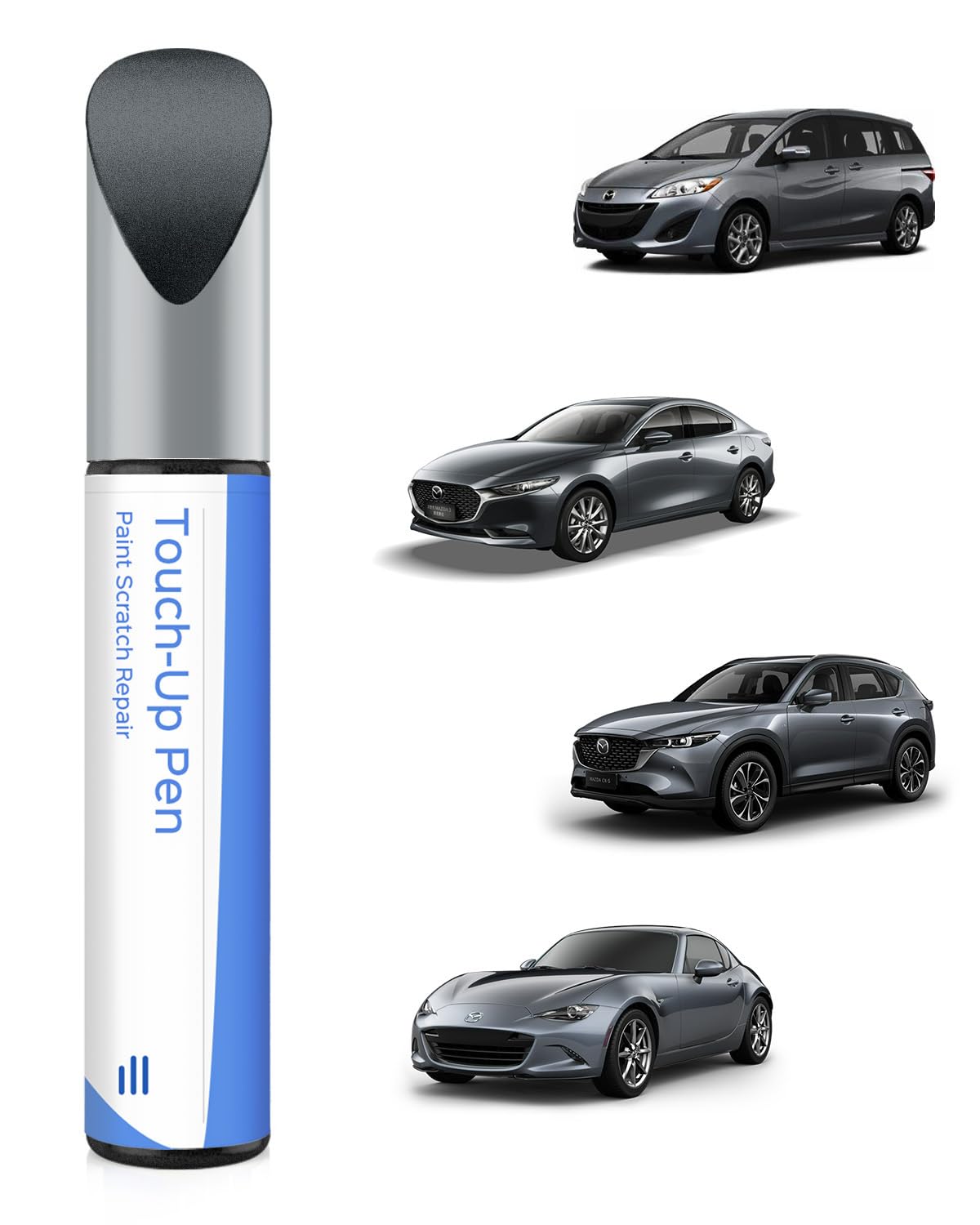 PARTS4EV 42A Meteor Gray Pearl Touch Up Paint Compatible with Mazda Exact Match Chips and Nicks Touch Up