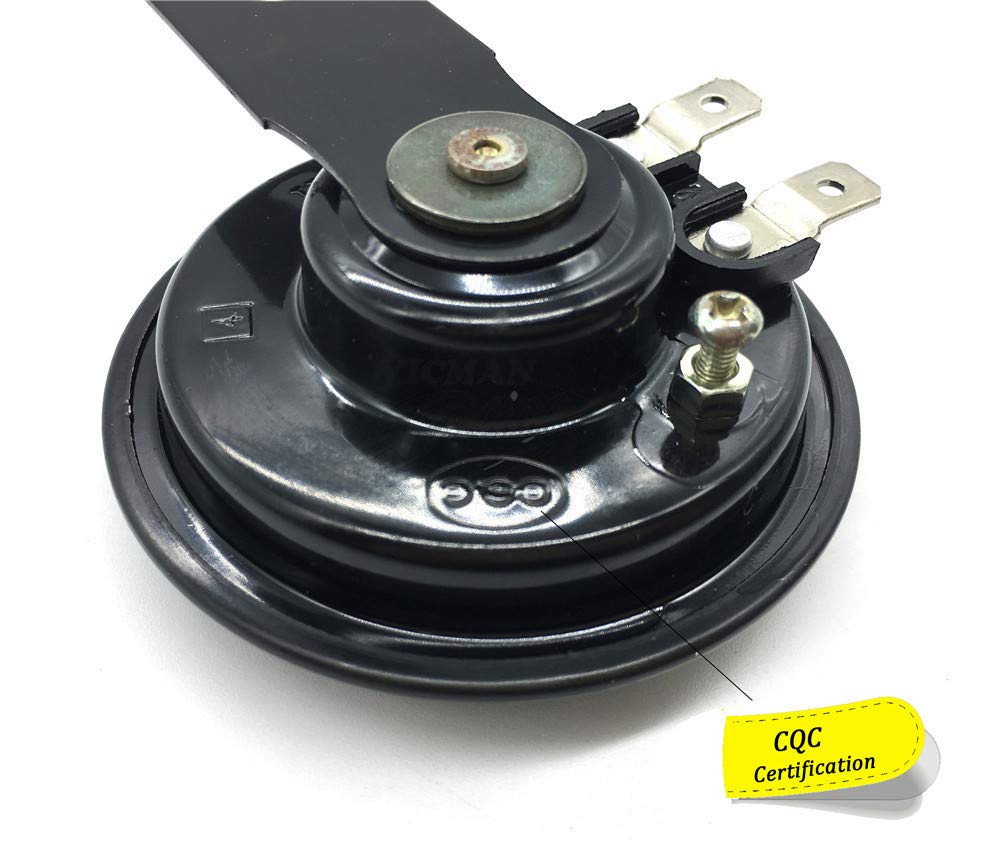 Vrweare Universal Motorcycle Electric Horns Waterproof Round Loud Speaker 12V 1.5A 105Db Small Horn For Motorcycle