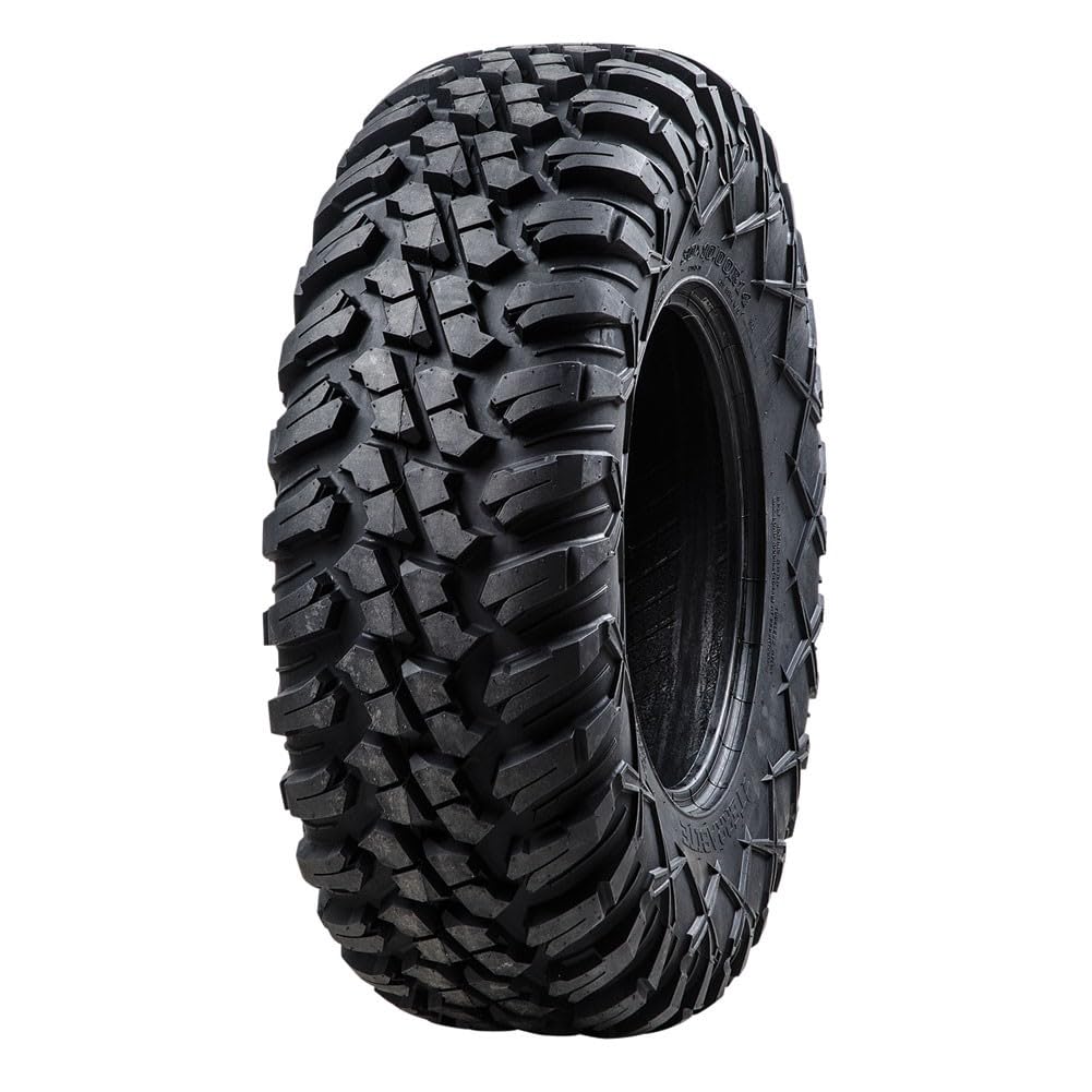 Tusk Terrabite Radial UTV/ATV Tire - 28x10-14 - Medium/Hard Terrain, 8-Ply Rated Radial Construction,  Deep Aggressive Tread