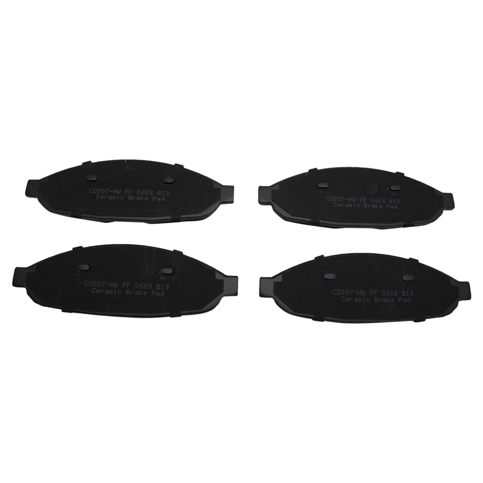 TRQ Front Brake Pads Ceramic Compatible with 2004-2008 Chrysler Pacifica