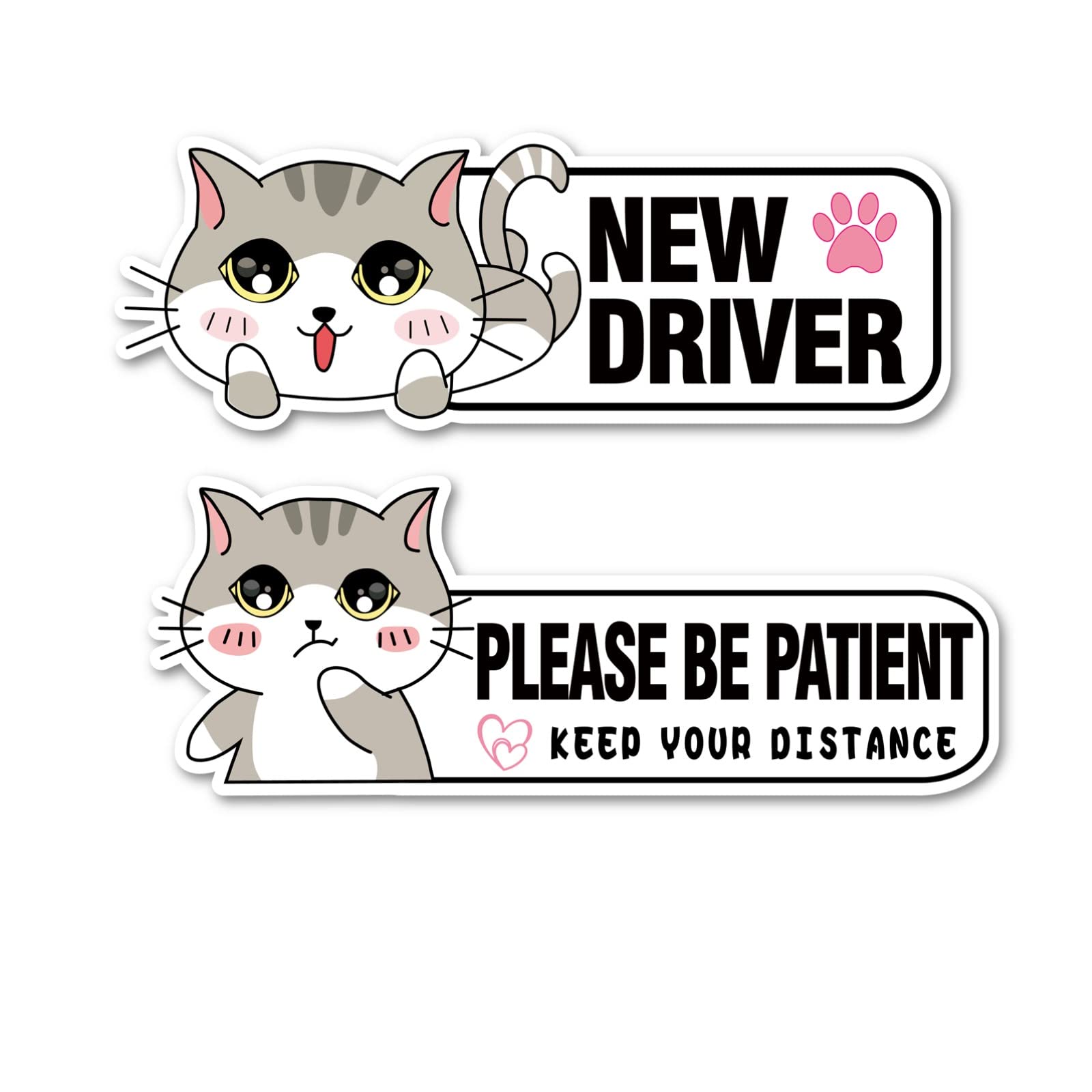 Patient Driver Please Be Patient Decal Safety Signs - Student & New Driver Magnets For Car