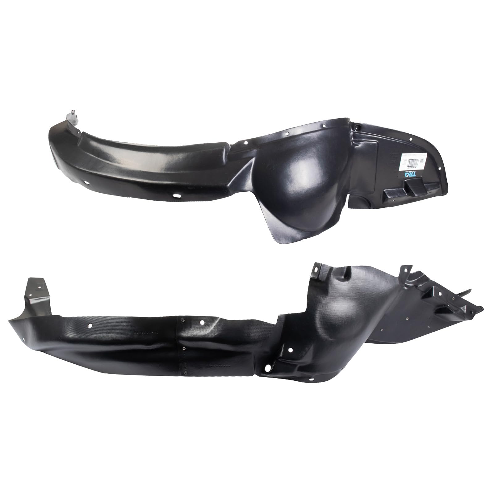 Trq Front Inner Fender Liner Set Compatible With 2008 Chevrolet Malibu Gm1248140 Gm1249201