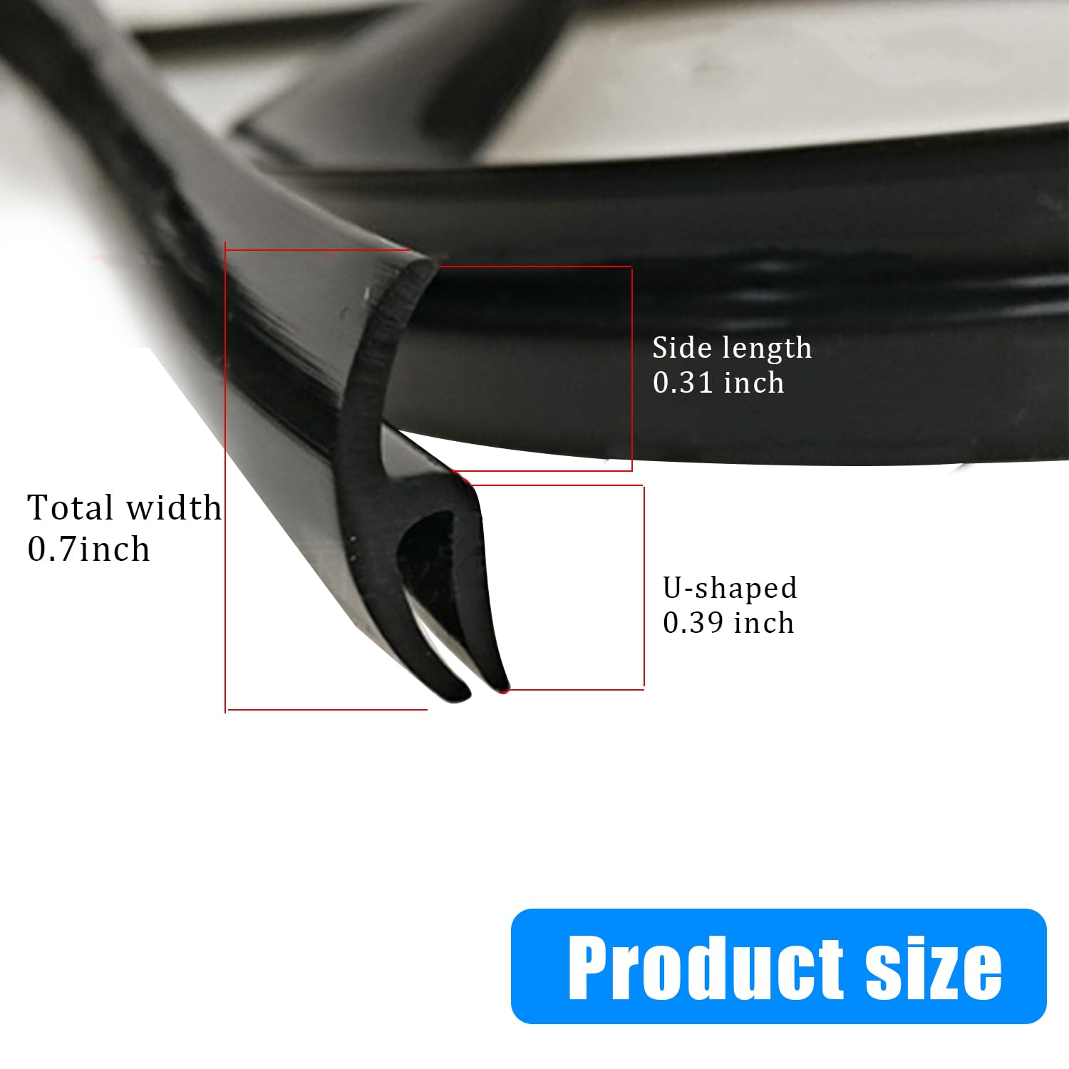 Smeyta Windshield Rubber Seal Strip,Weather Stripping Seal Strip For Windshield,Car Weather Stripping,Sunroof Seal For Car/Truck/Suv Front Rear Windshield(5.6Ft/1.7M,1Pc)