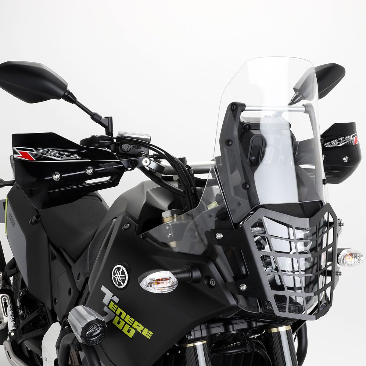 Zeta Xc Pro Black Hand Shields (Pair) For Armor Handguards Silver Medium