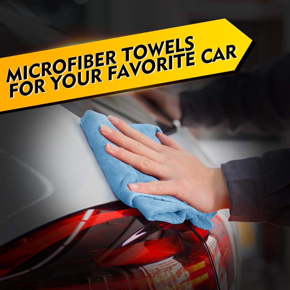 Homexcel Blue Microfiber Cleaning Cloth 150 Pack, 12.5 X 12.5 Inch Microfiber Towels For Cars, Ultra Absorbent Car Washing Cloth