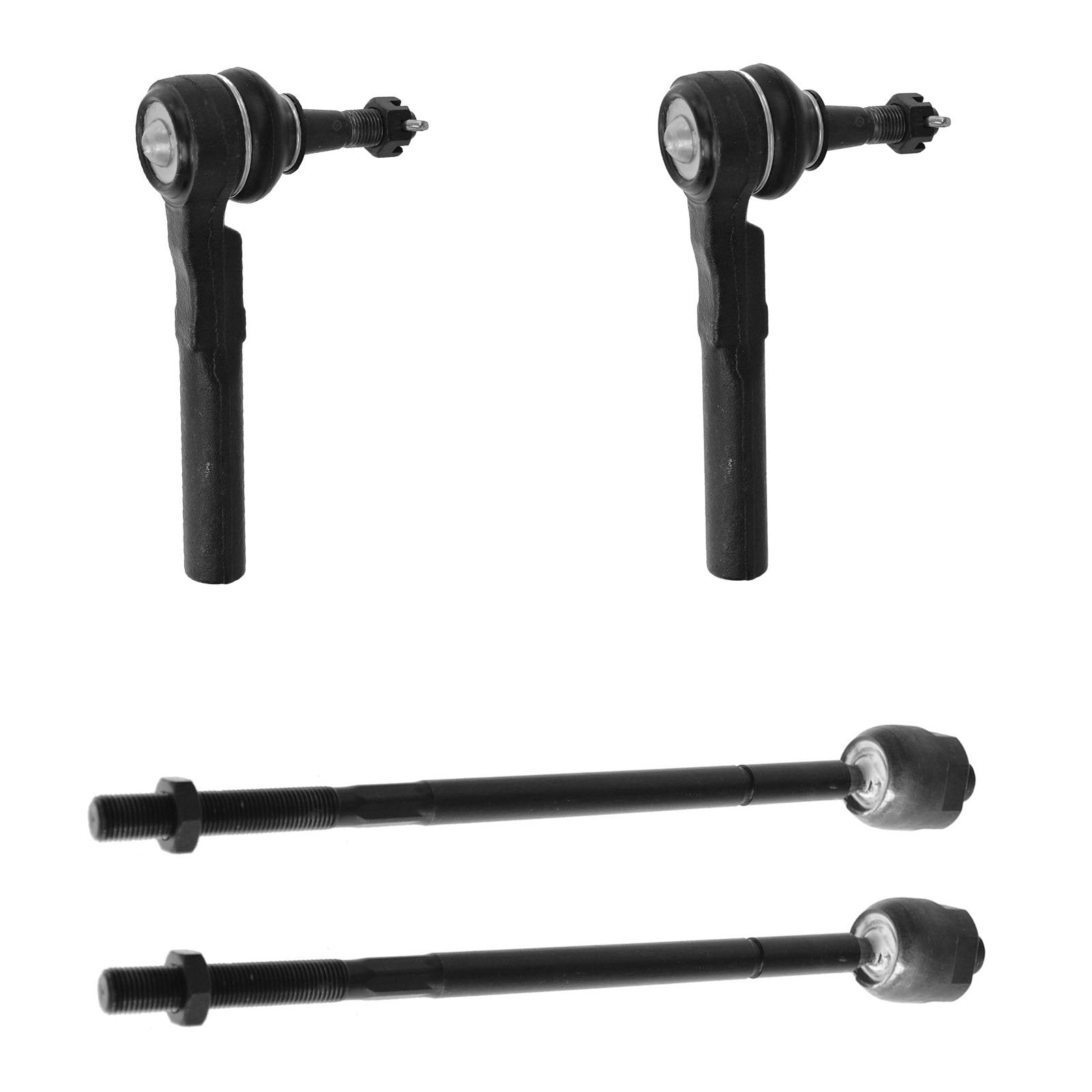 Trq Front Tie Rod Set Compatible With 2002-2007 Buick Rendezvous 2001-2005 Pontiac Aztek 2005-2006 Montana