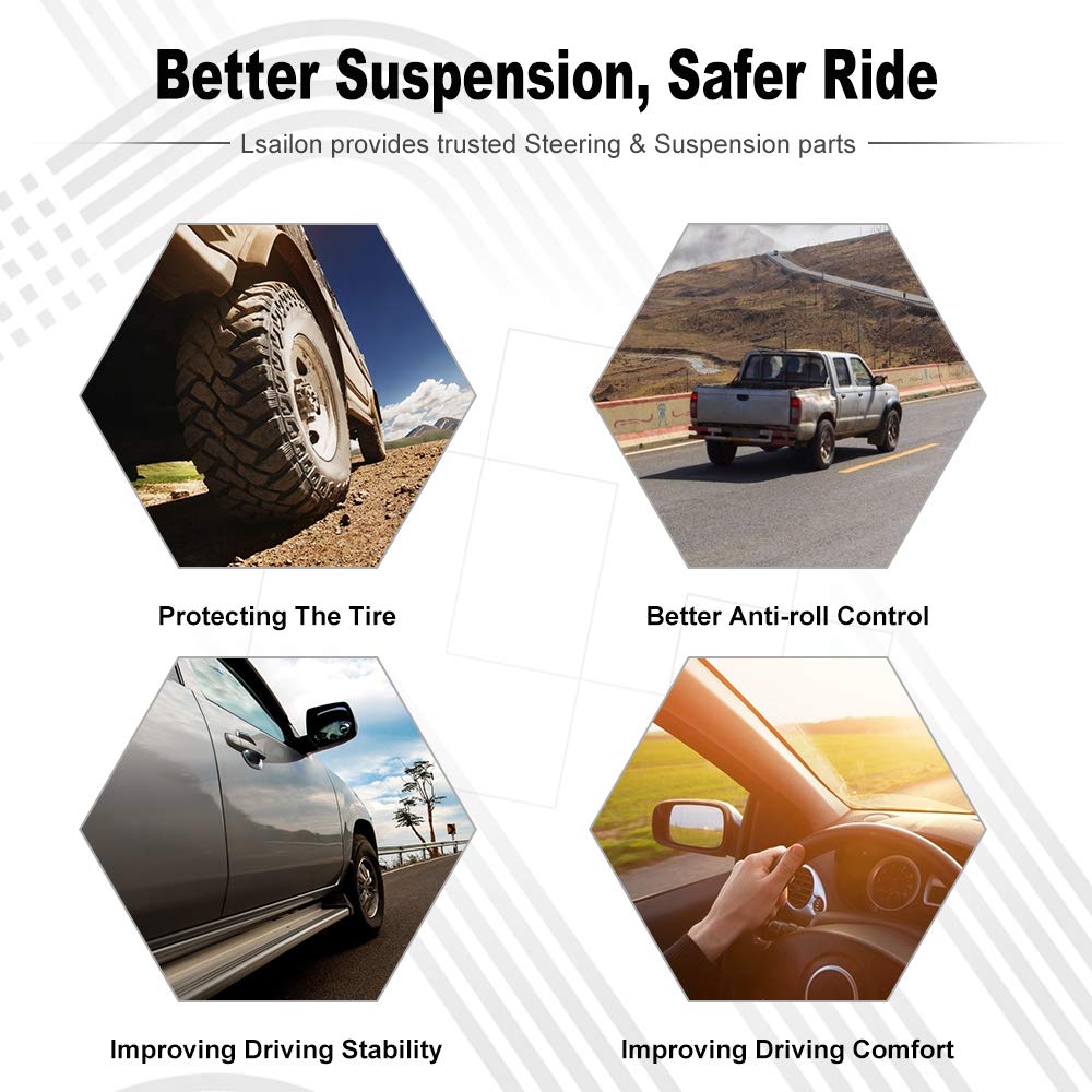 Lsailon 2Pcs K621603 K621604 Front Left Lower Right Lower Control Arm W/Ball Joint Kit Fit 05 06 07 For Ford Five Hundred 05 06