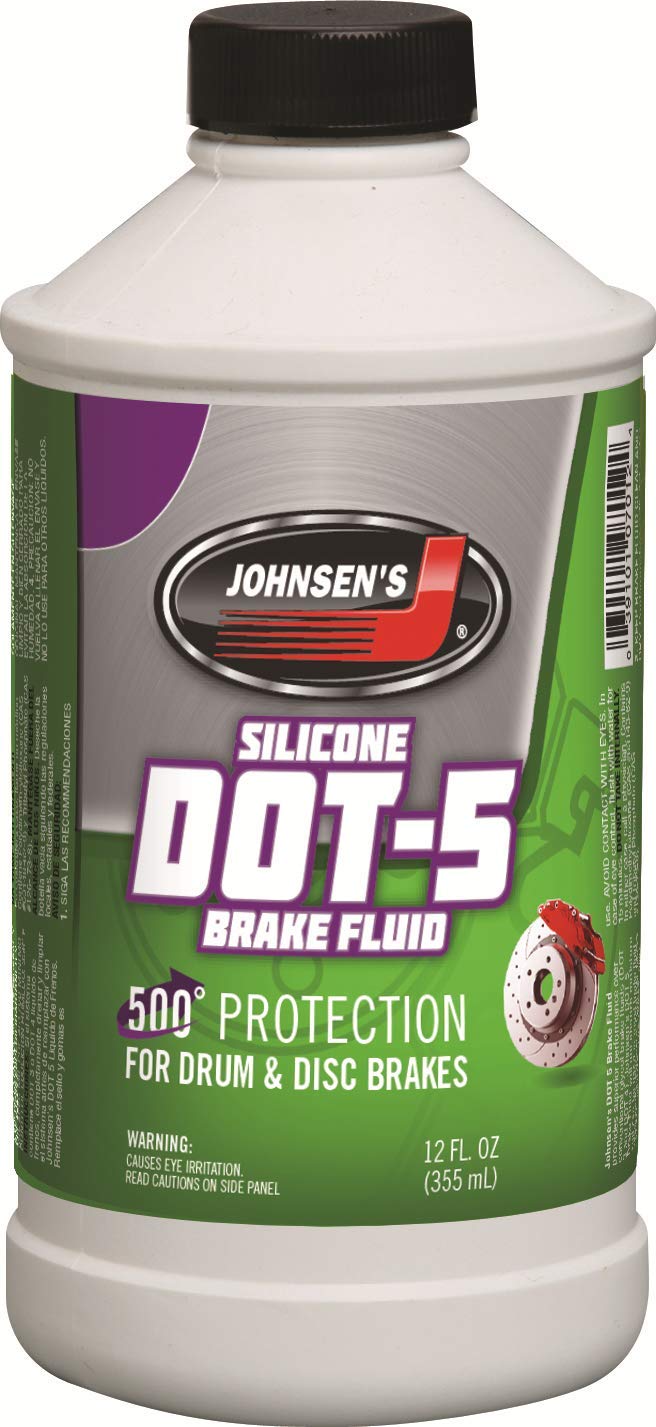 Johnsens 7012-6-6PK Silicone DOT-5 Brake Fluid - 12 oz., (Pack of 6)