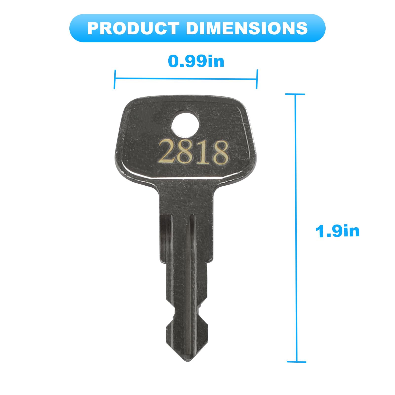 2818 X-Cargo Luggage Roof Replacement Key,Replacement Keys for X-Cargo roof Racks,X-Cargo Roof Rack Key Karrite Ski Bike xcargo