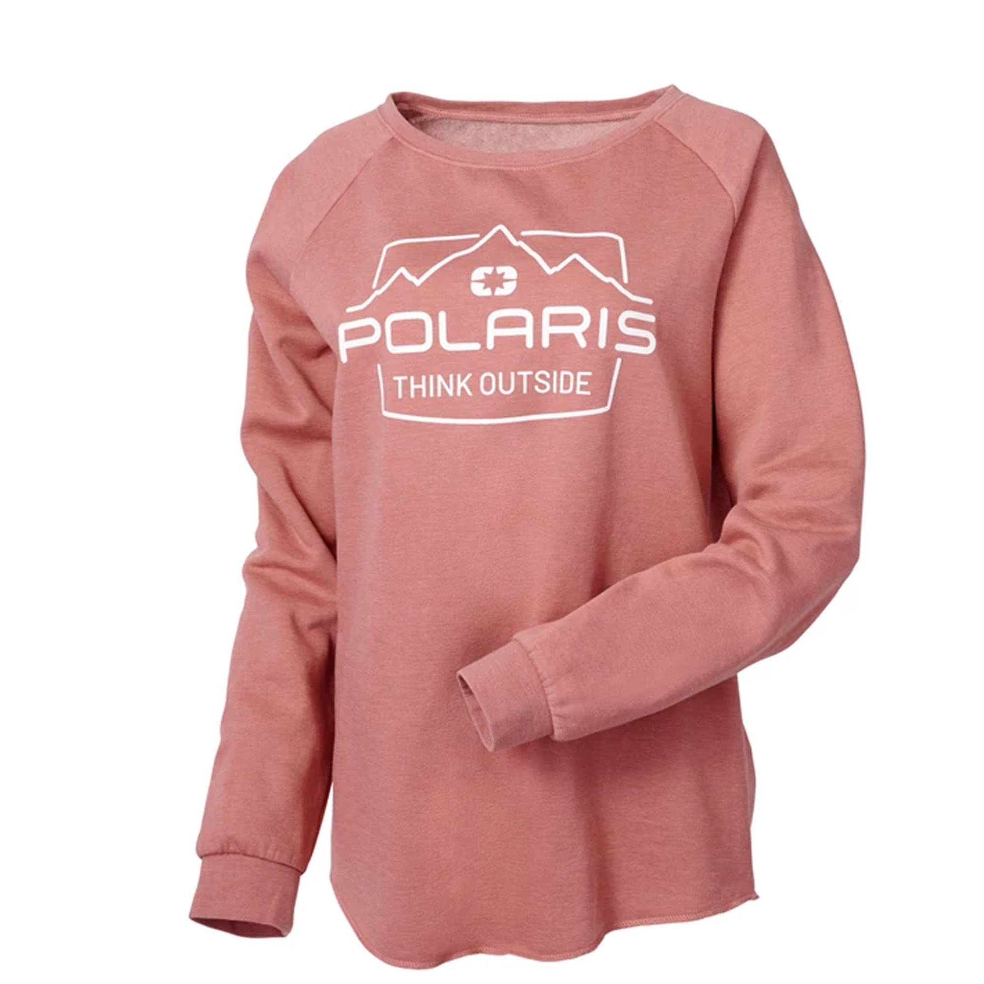 Polaris Atv Women'S Adventure Crew Sweatshirt - L Dusty Rose