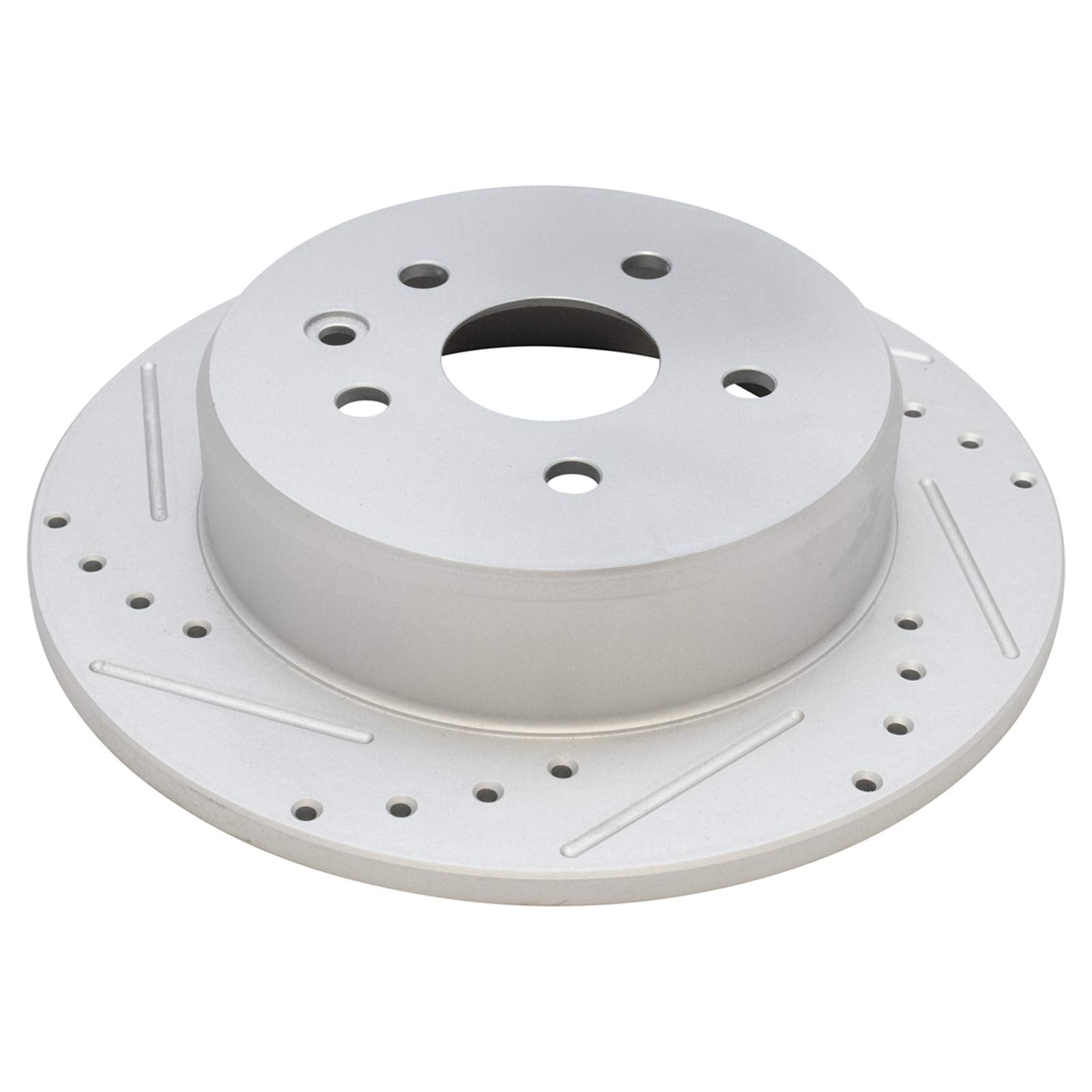 Trq Rear Performance Brake Rotors Set Solid Premium G-Coated Compatible With 1998-2005 Lexus Gs300 1998-2000 Gs400 2001-2005 Gs4