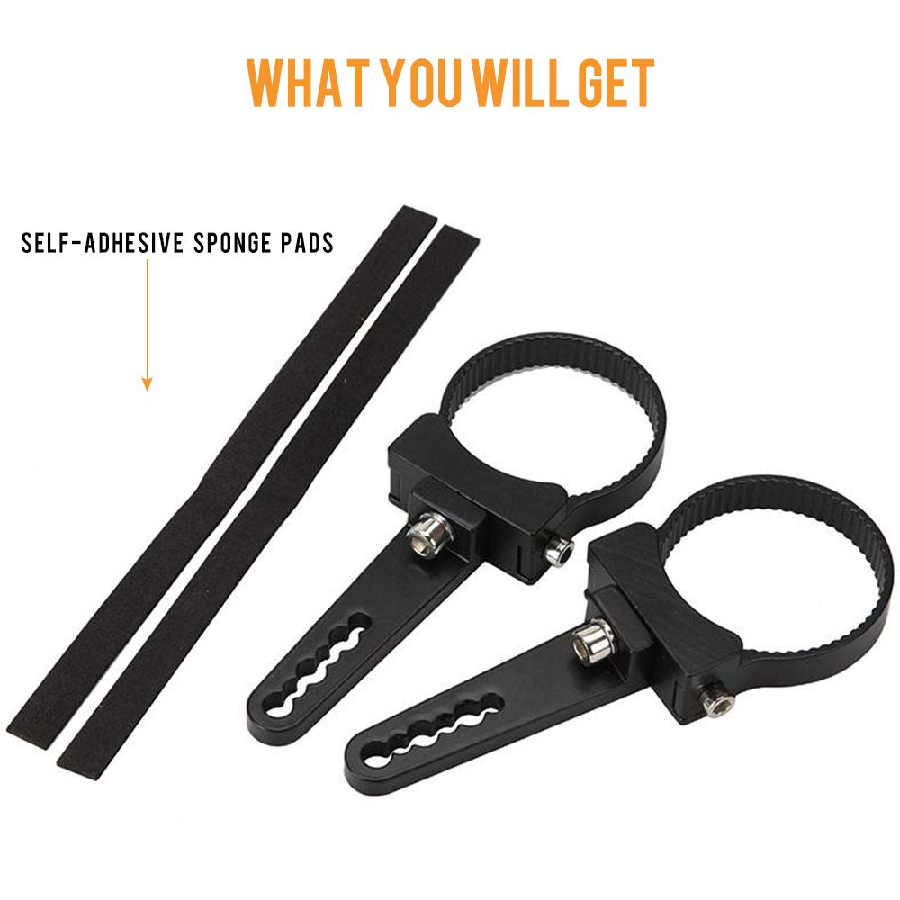 Auxbeam Mounting Bracket Kit 2.5 Inch Bull Bar Roll Cage Clamps Universal Holder Kits For Led Hid Light Bar Jeep Wrangler Trucks