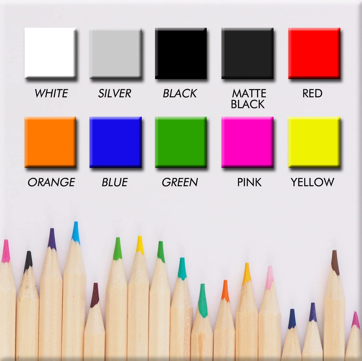 Sticker Connection | Fender Stripes Hash Marks - Vinyl Decal Universal For Car Truck Sticker Racing Stripe (Silver)