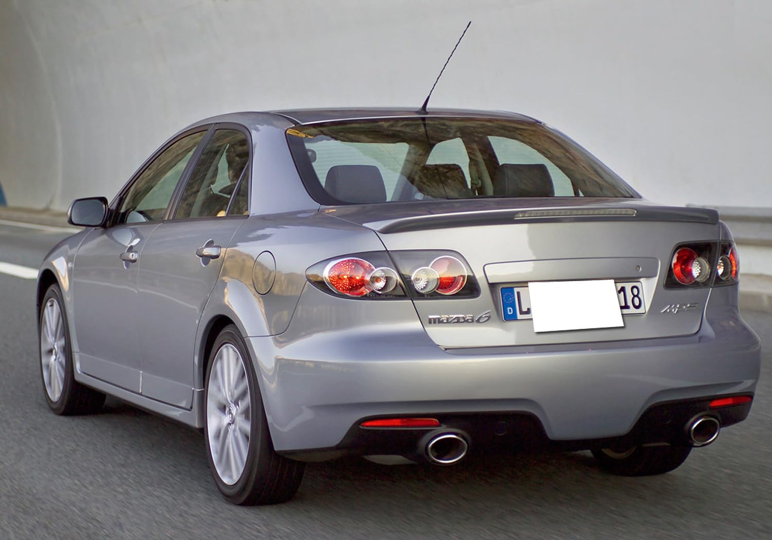 Ijdmtoy Red Rear Bumper Reflector Lens Replacement Compatible With 2003-2008 Mazda 6 4-Door Sedan, Oe-Spec Lh Rh Assembly