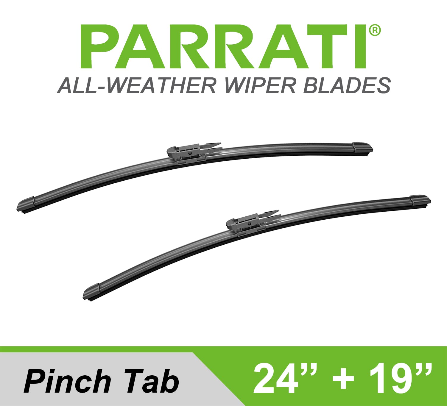 Parrati® 24 Inch &19 Inch Of High Performance Premium All-Season Automotive Replacement Front Windshield Wiper Blades For Bmw M3 328I M340I 335I 328D, Easy Diy Install(Set Of 2)