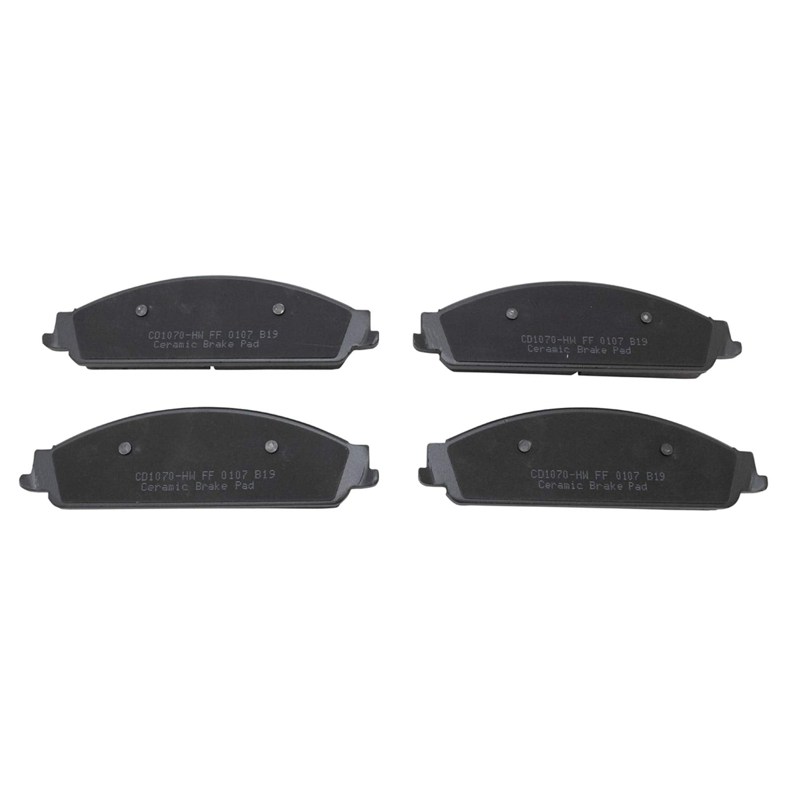 TRQ Front Brake Pads Ceramic Compatible with 2005-2007 Ford Five Hundred Freestyle 2008-2009 Taurus Taurus X Mercury Montego Sab