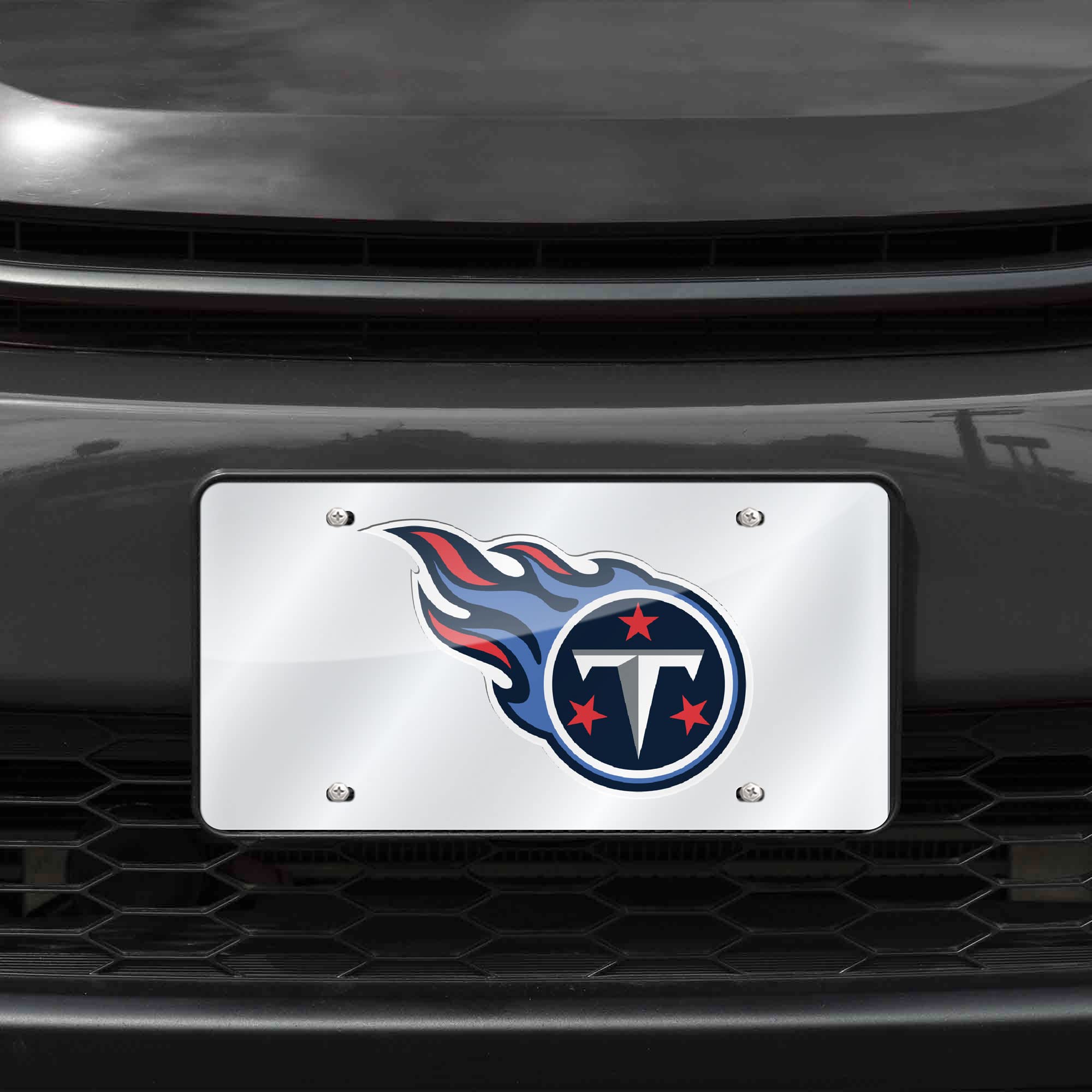 Tennessee Titans Laser Cut Silver License Plate - Special Order