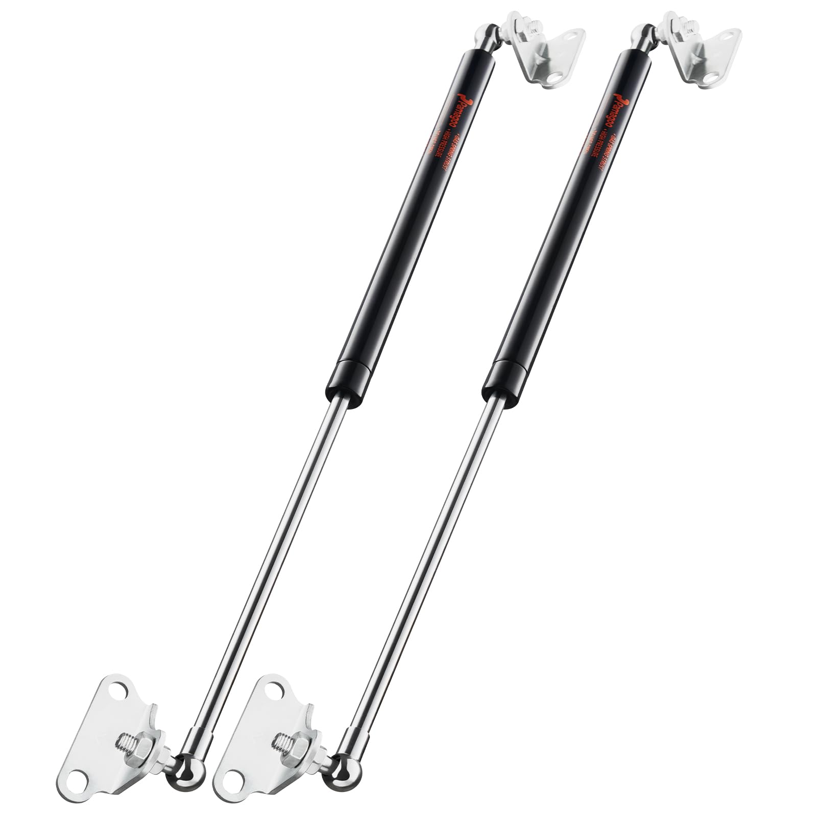 Pamagoo 30 Inch 180 Lbs Gas Strut Shocks, 801N, Black, Universal Fit, 144-198 Lbs Weights, 2 Pack