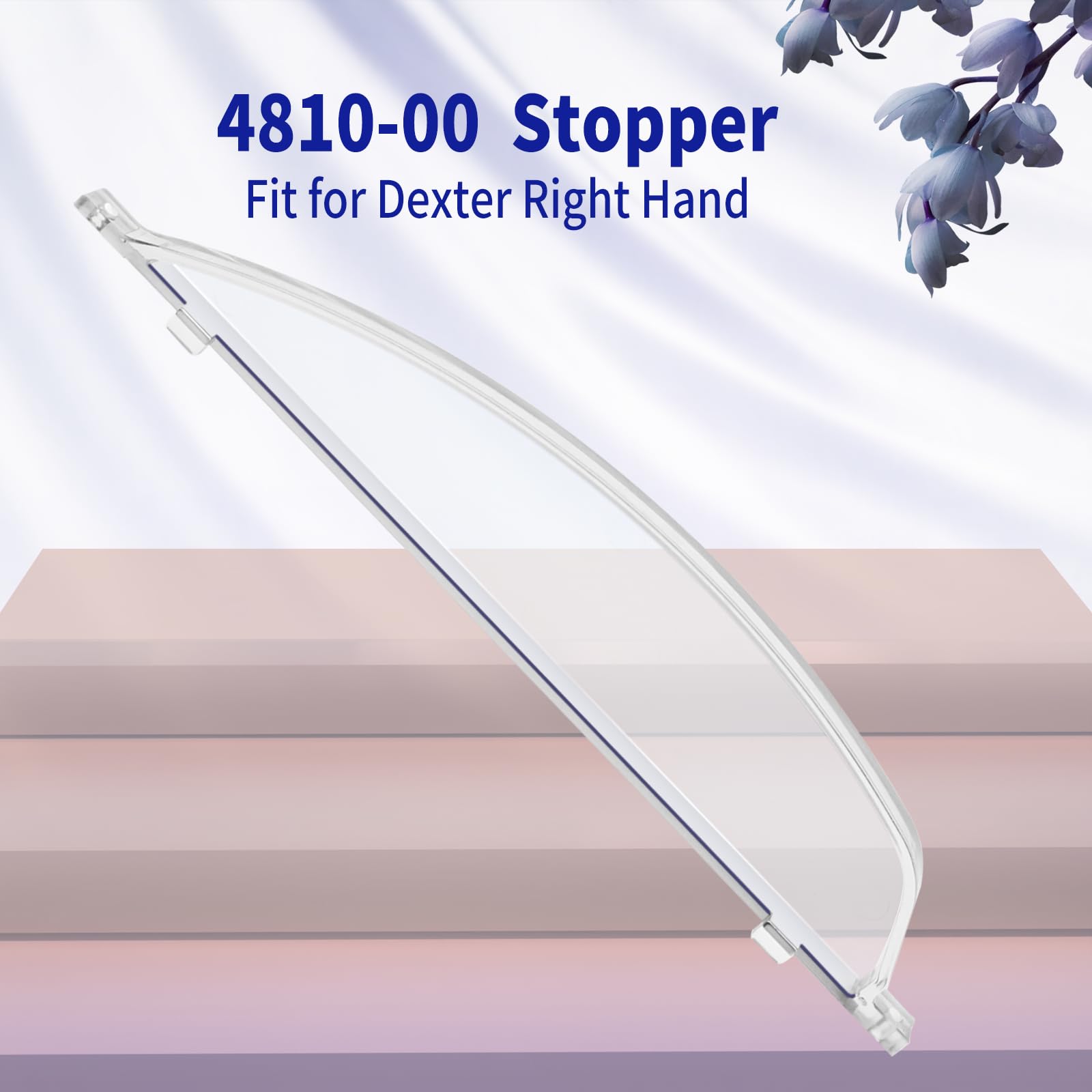 Clear Plexiglass 4810-00 Screen Door Bubble Style Stopper Complete Replacement Kit, Compatible With Dexter Right Hand Screen Doo