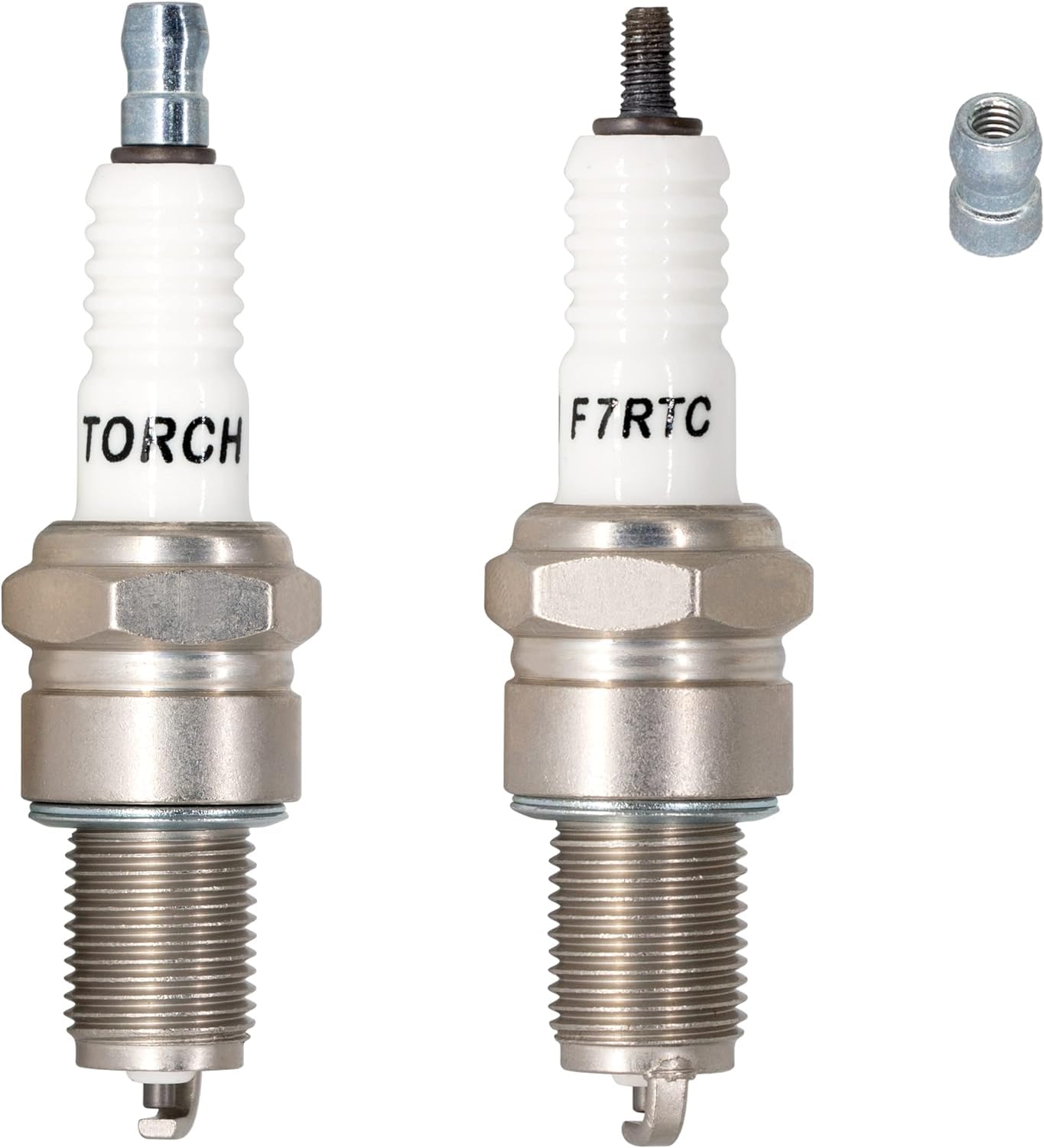 2PK TORCH F7RTC Spark Plug Replace for NGK 5534/BPR7ES V-line-19, for Bosch 7992/WR5DC 4038/WR5DP, for Champion 332/RN7YC 415/RN