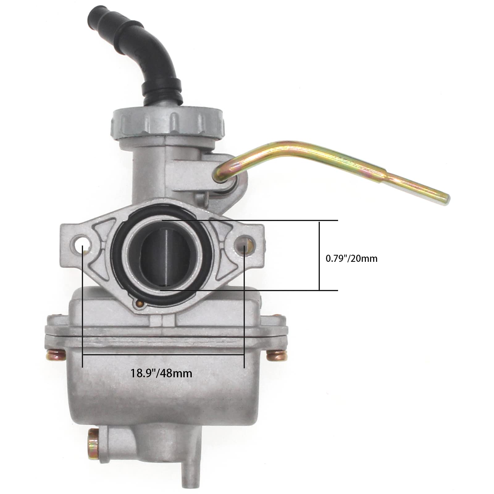 Pz20 Carburetor For Tao Tao 125 110 90 70 50 Atv Dirt Bike Baja Kazuma Go Kart 4-Stroke Engine With Inlet Pipe Manifold Kit