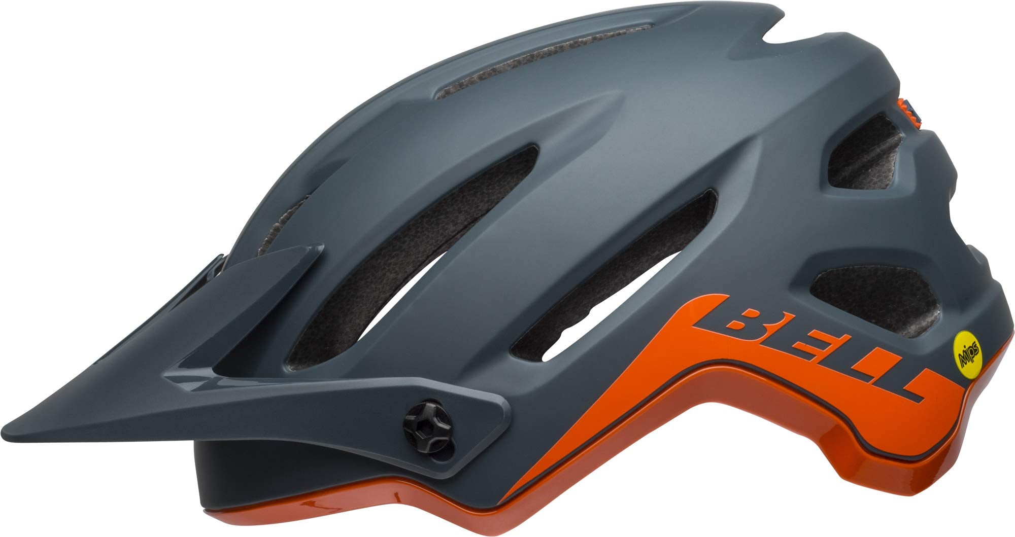 Bell 4Forty Mips Adult Mountain Bike Helmet - Matte/Gloss Slate/Orange (2023), Large (58-62 Cm)
