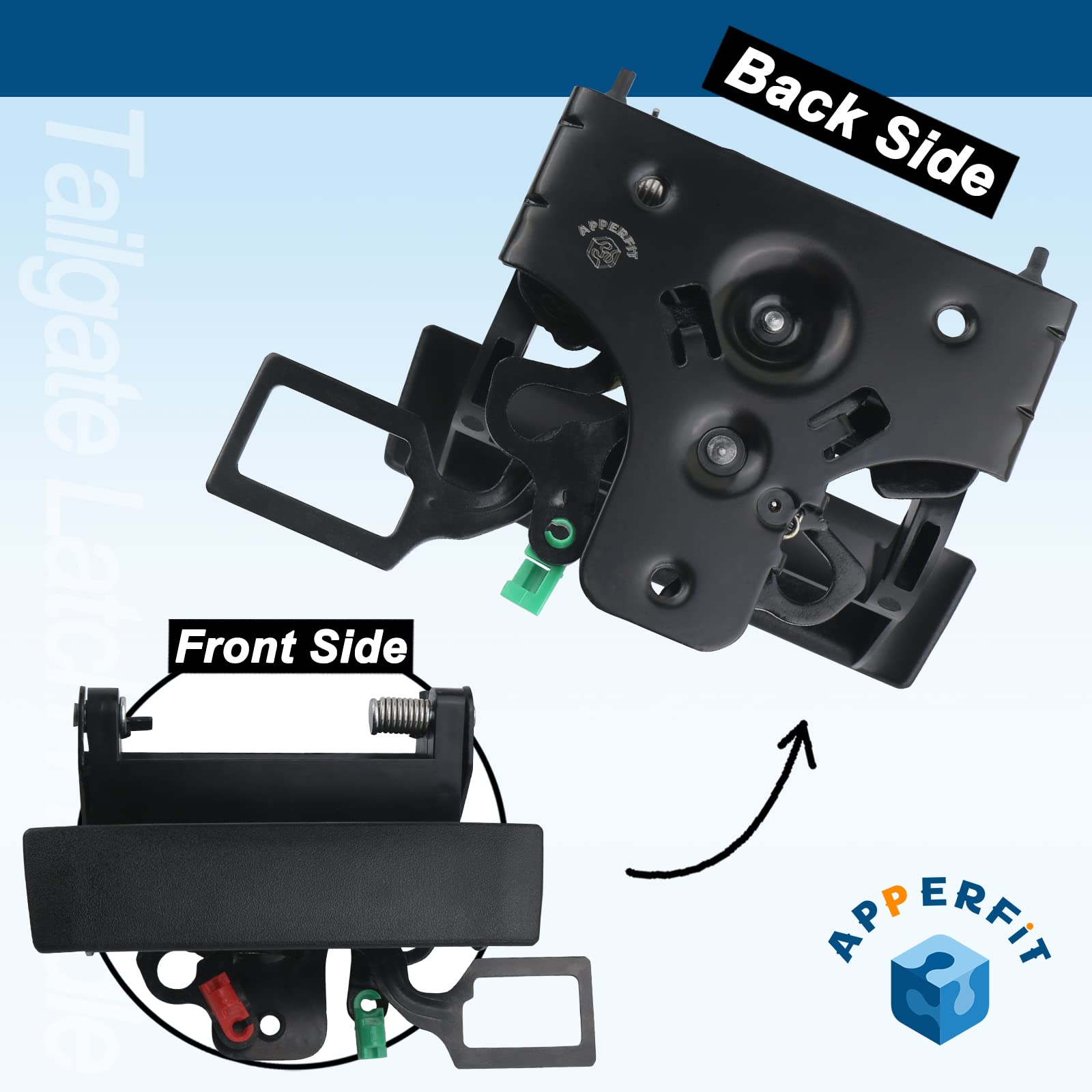 Apperfit 80591 Locking Tailgate Latch Handle Compatible With 2007-2014 Chevrolet Chevy Silverado Gmc Sierra Truck Pickup 1500 25