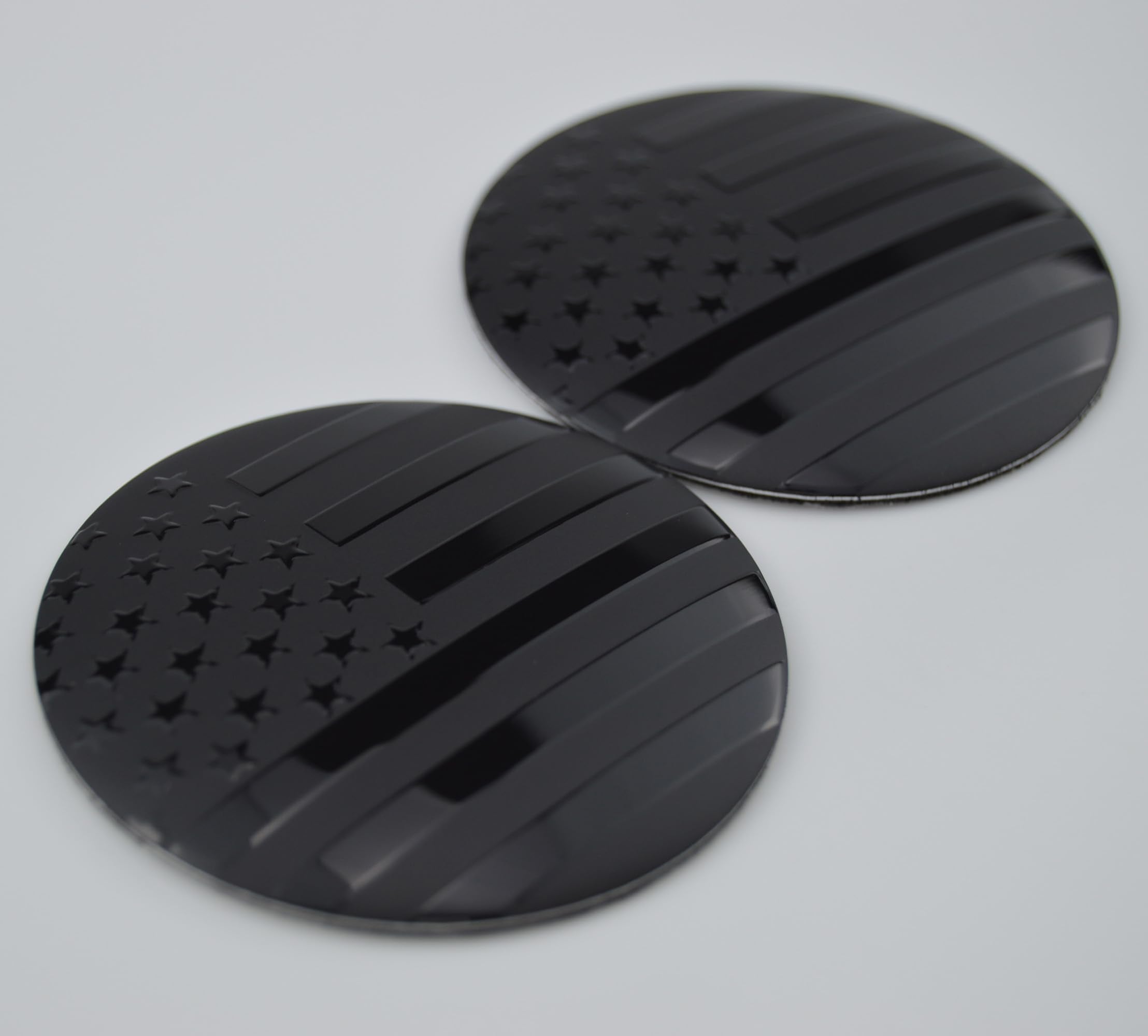 4X 56.5mm=2.24 inches Black American Flag Wheel Hub Center Cap Emblems for Hub Center Cap USA US