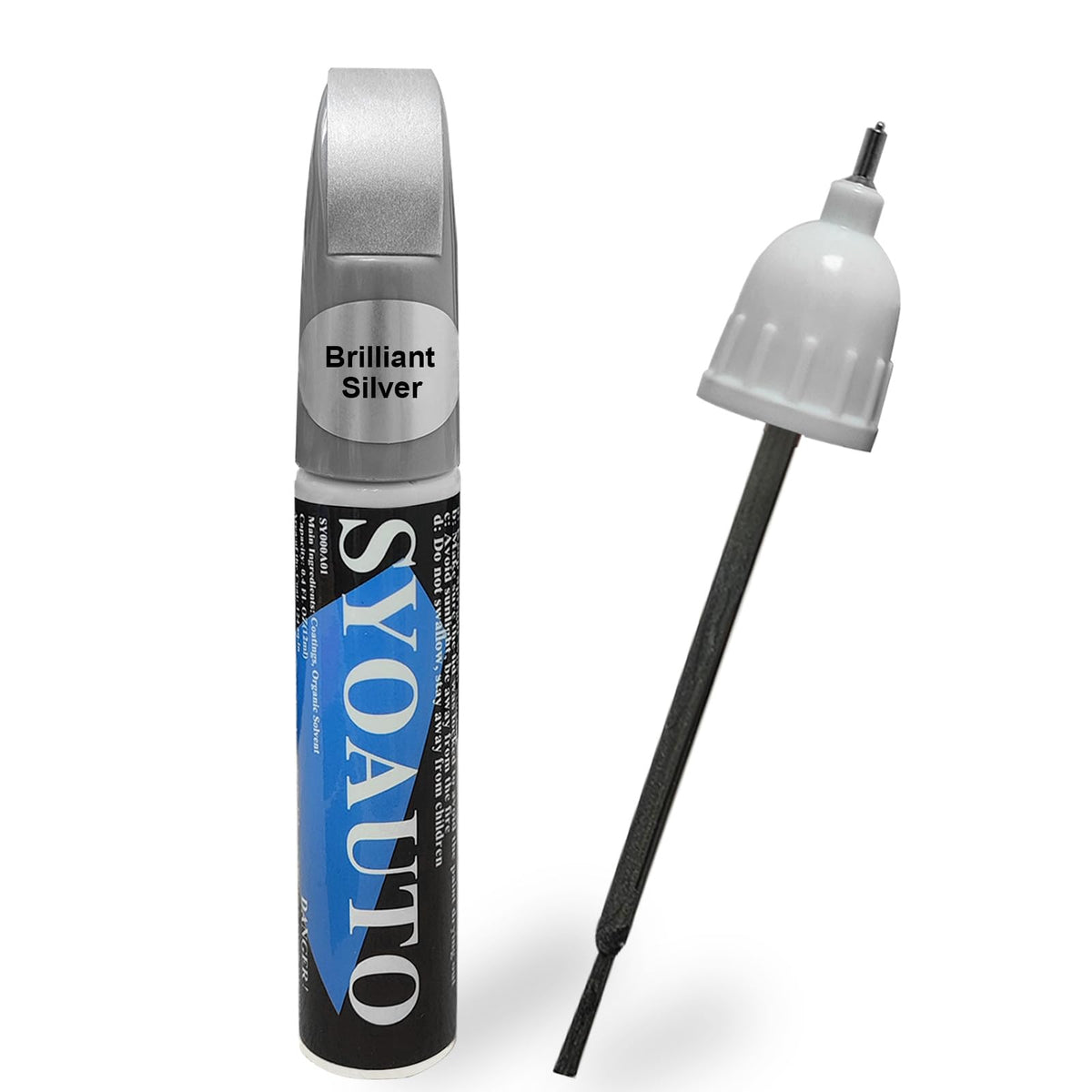 Syoauto Brilliant Silver K23 Touch Up Paint Fit For Nissan Auto Touch Up Paint Scratch Repair Automotive Paint Scratch Remover 2